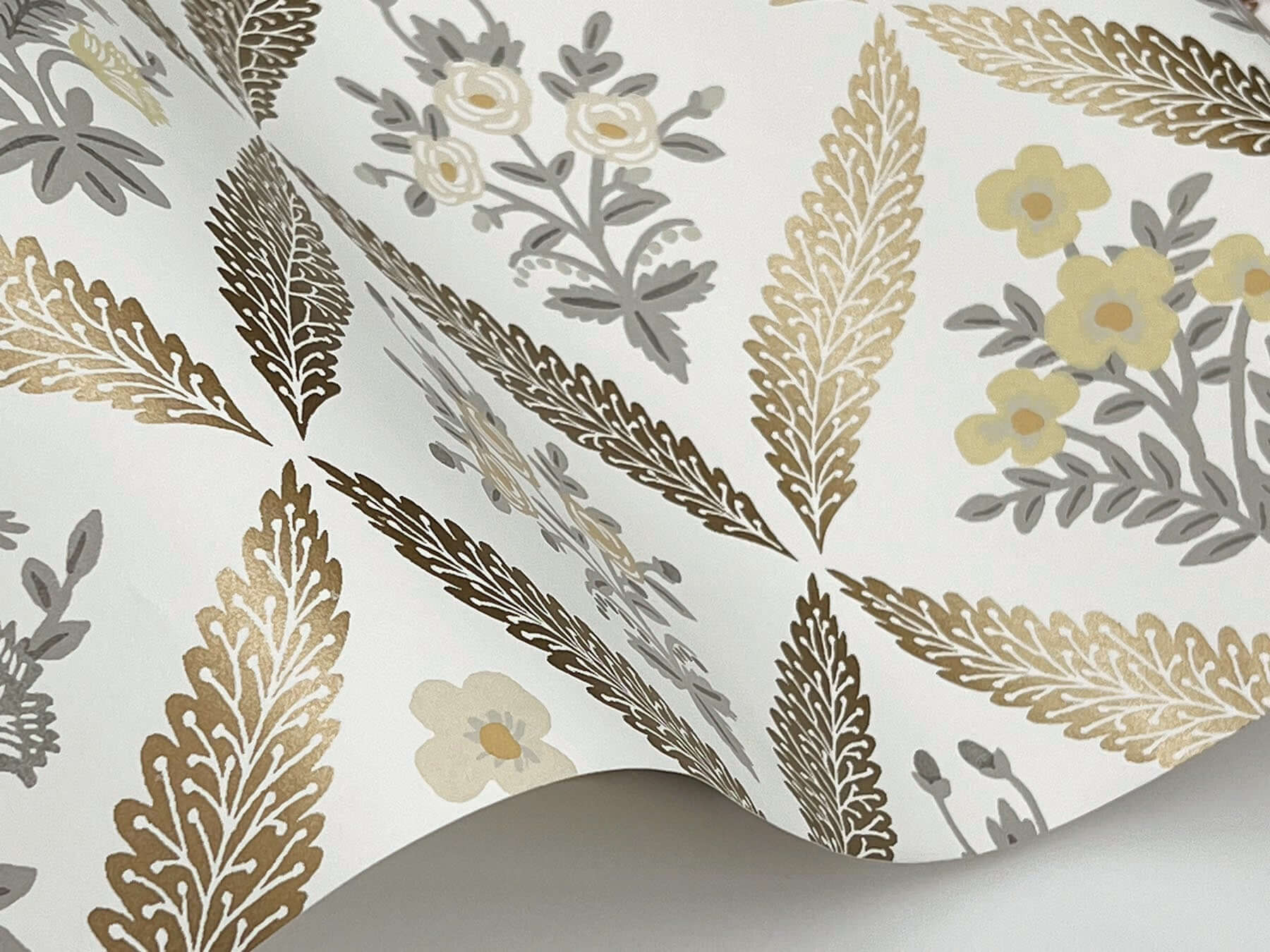estee-garden-wallpaper-gold-multi-york-wallcoverings-rf7511 - York Wallcoverings Wallpaper