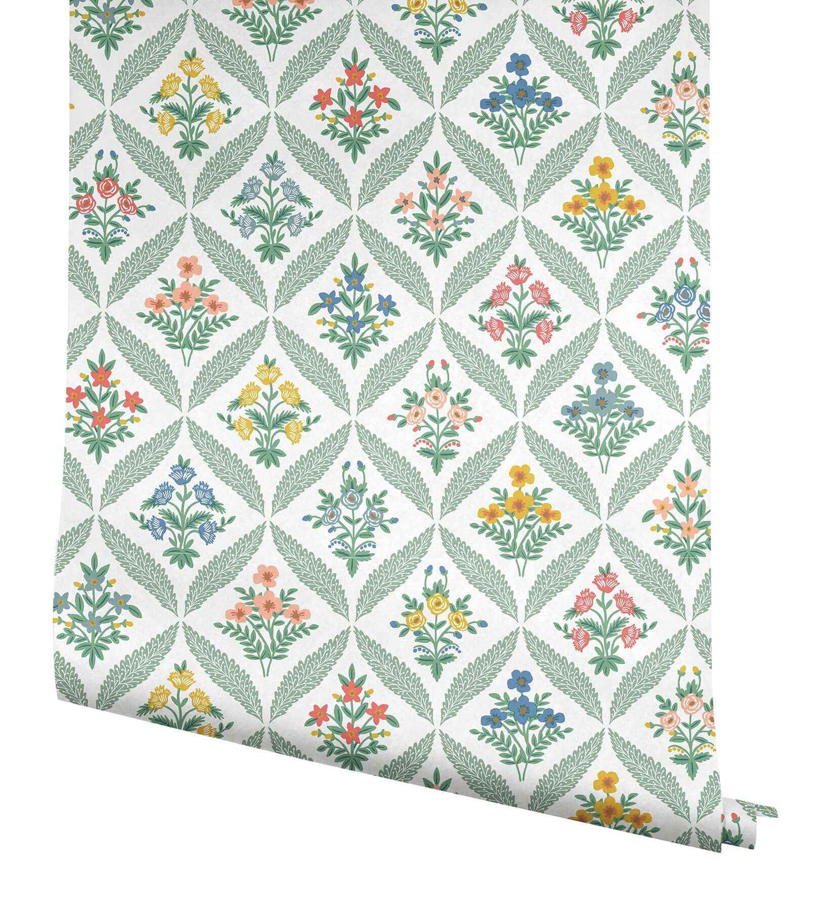 Estee Garden Sage Wallpaper - York Wallcoverings - RF7513 - York Wallcoverings Wallpaper
