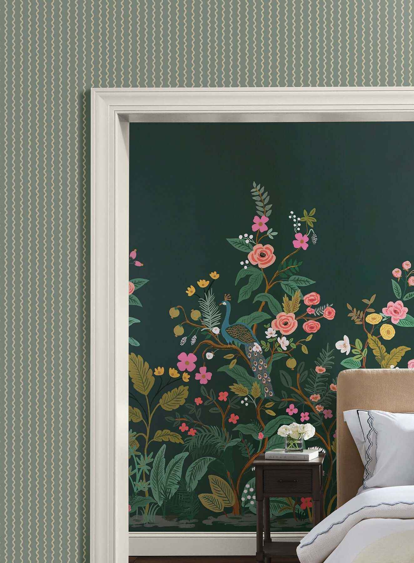 Rickrack Moss Wallpaper - York Wallcoverings - RF7553 - York Wallcoverings Wallpaper