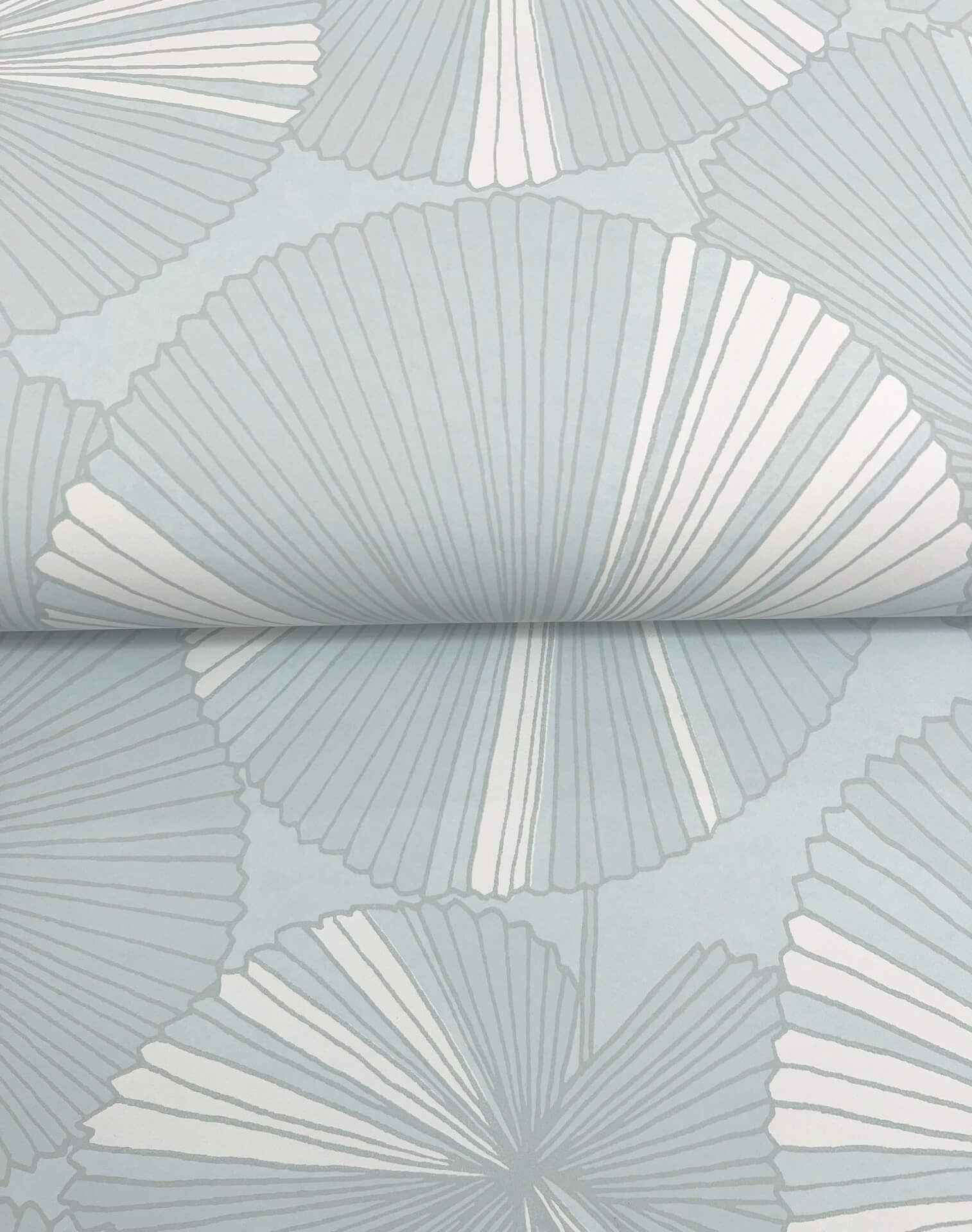 Layered Spa Lily Pads Wallpaper - York Wallcoverings - NT6116 - York Wallcoverings Wallpaper