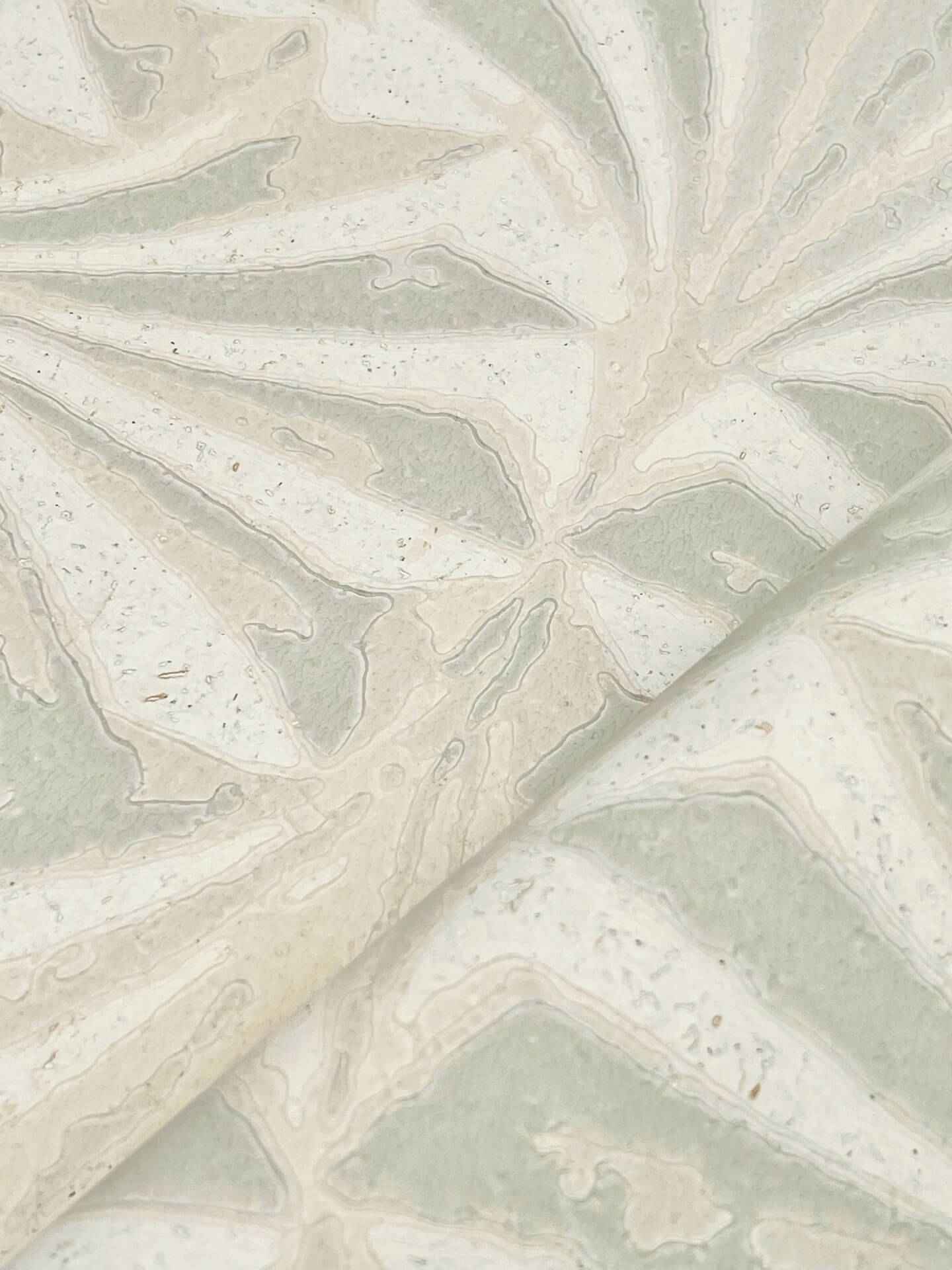 Sculpted Taupe Fans Wallpaper - York Wallcoverings - NT6128 - York Wallcoverings Wallpaper