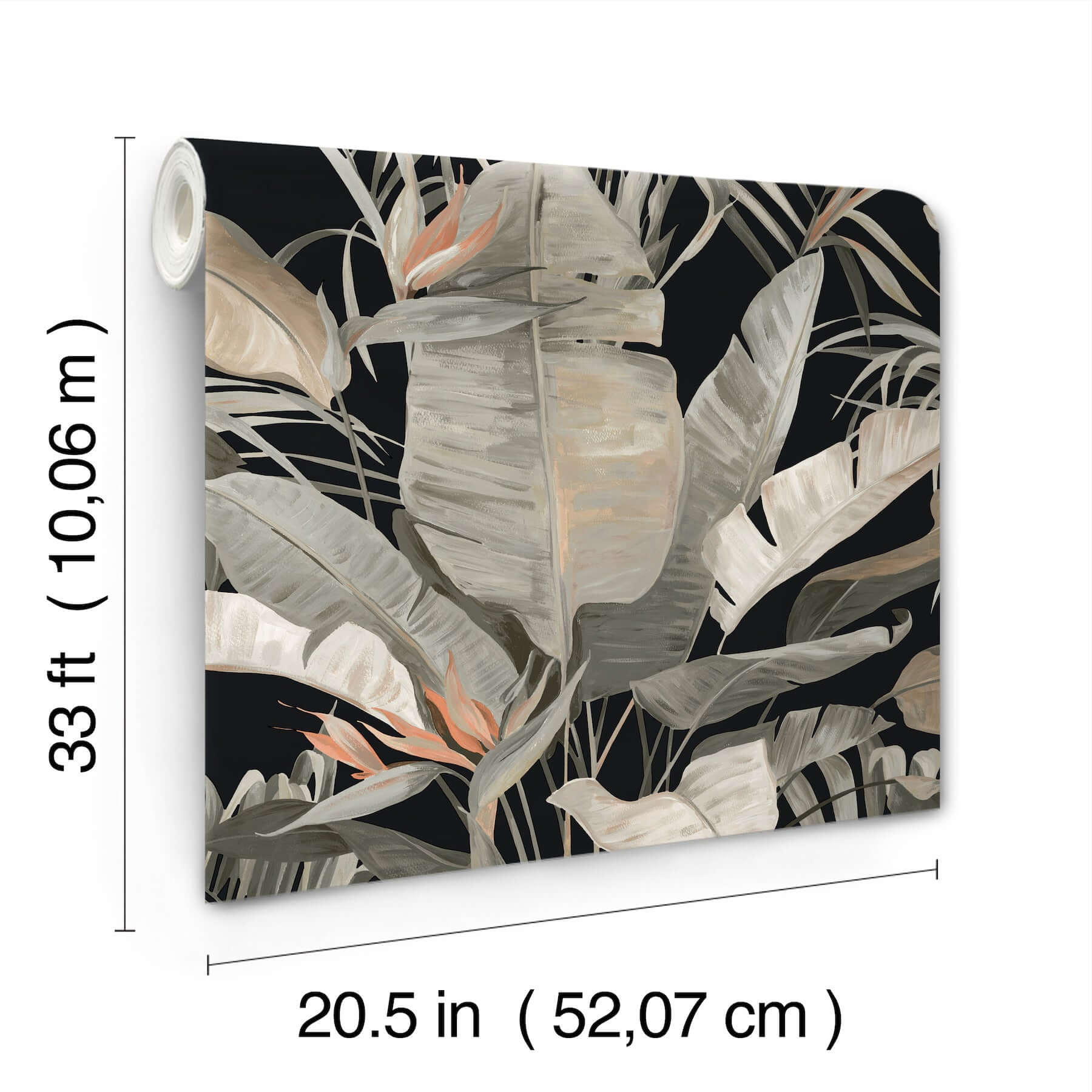 tropical-cabana-wallpaper-black-york-wallcoverings-nt6135 - York Wallcoverings Wallpaper