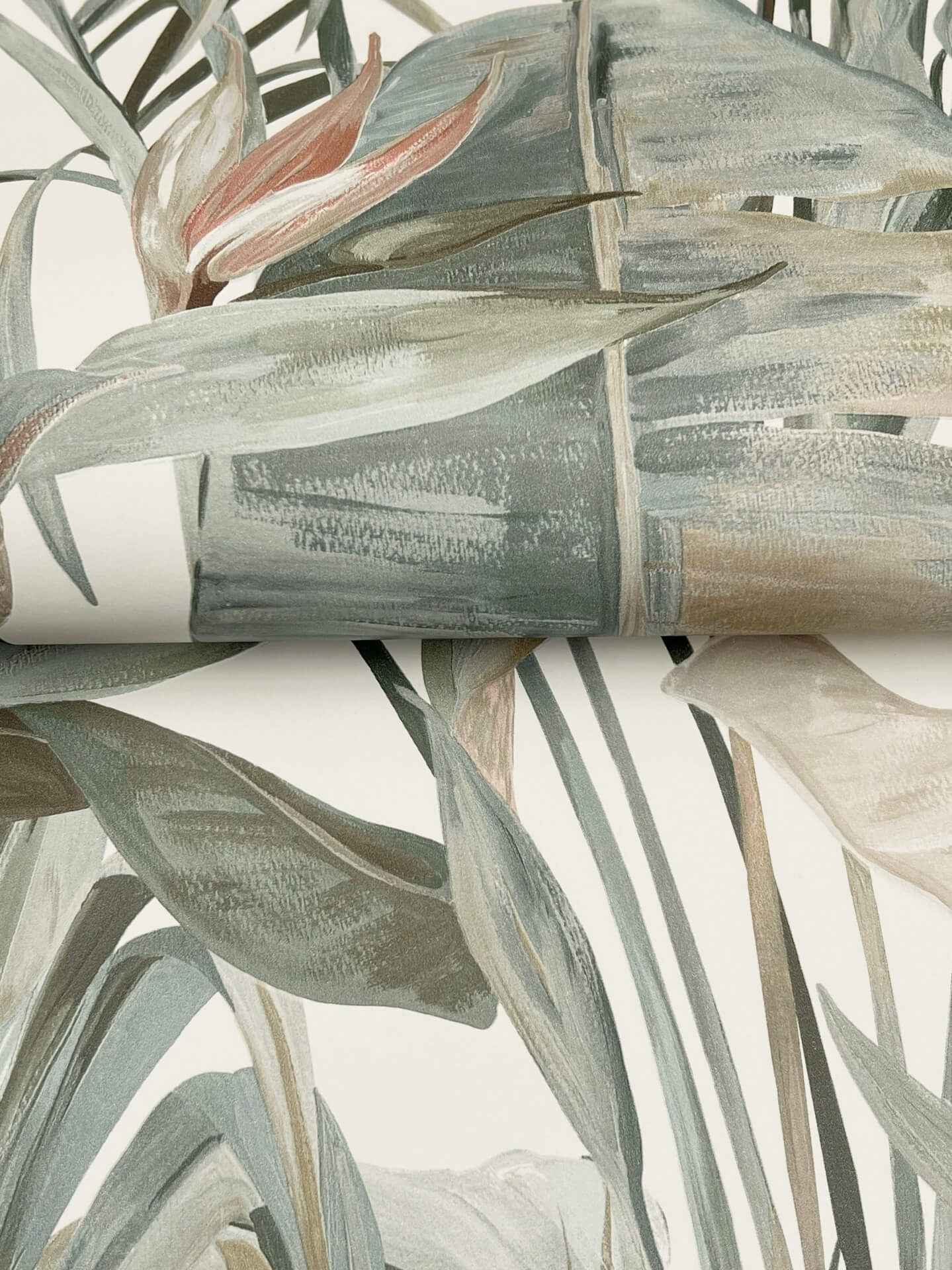 Tropical White Cabana Wallpaper - York Wallcoverings - NT6131 - York Wallcoverings Wallpaper