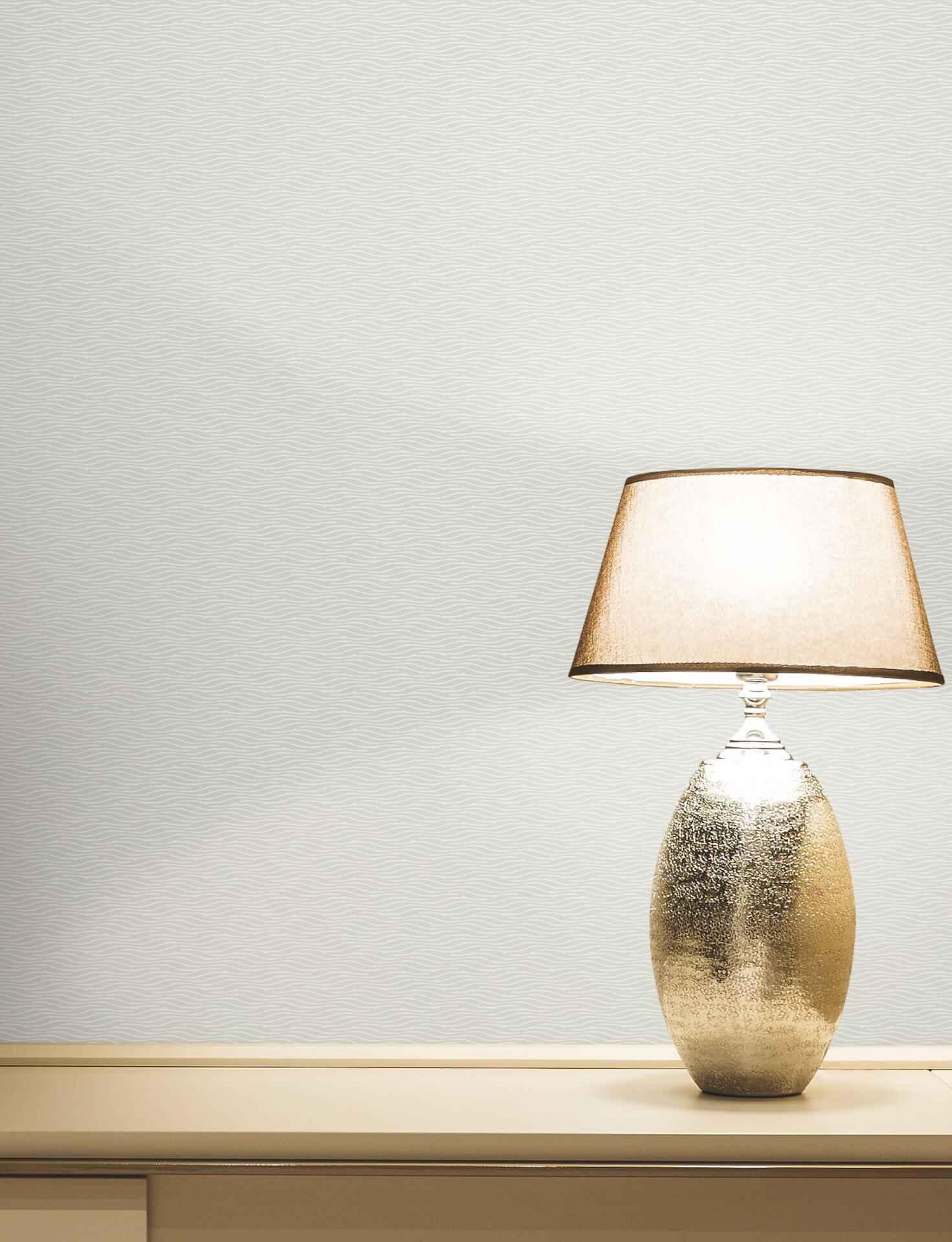 Elevated Grey Waves Wallpaper - York Wallcoverings - NT6152 - York Wallcoverings Wallpaper