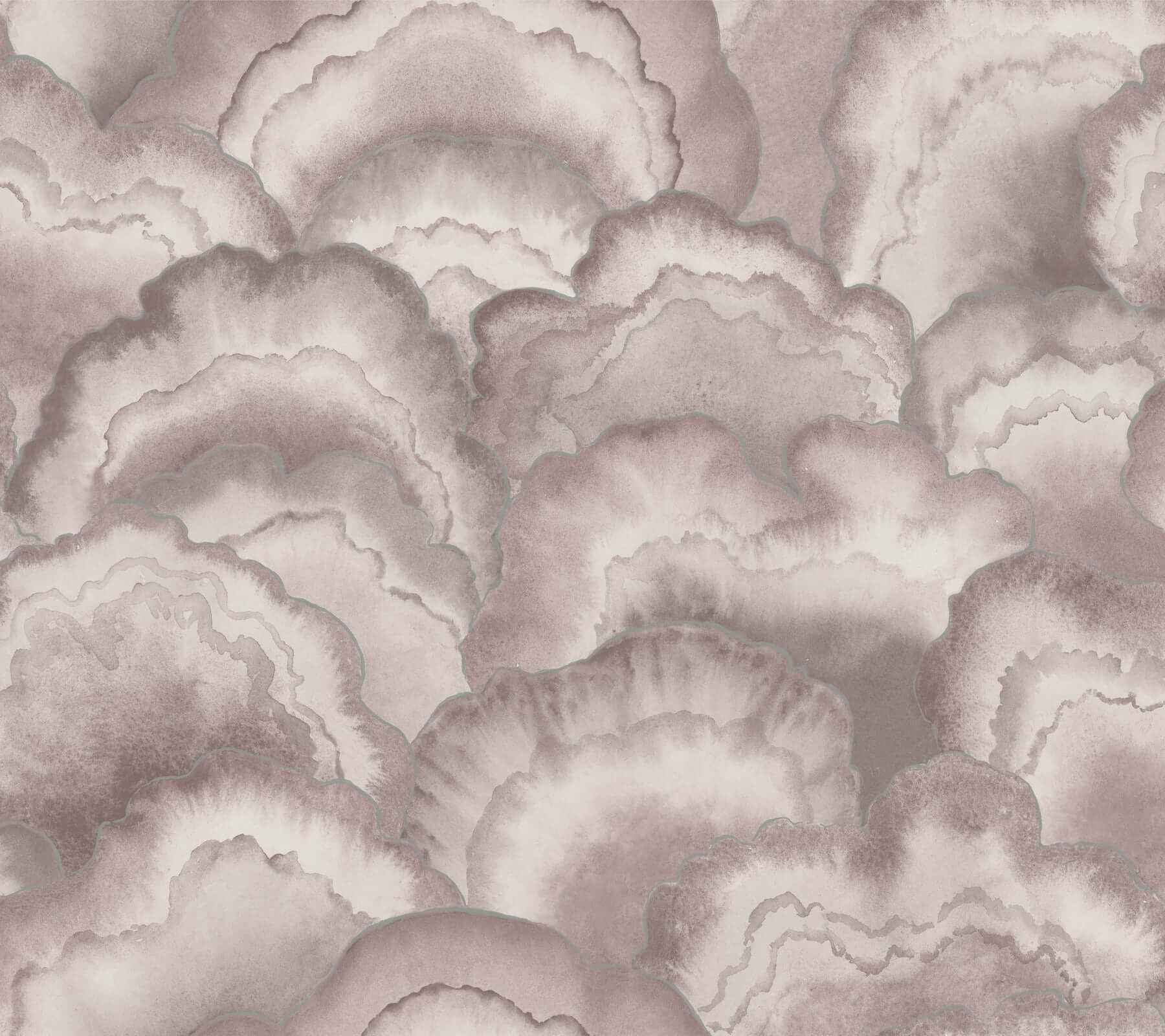 Abalone Lavender Fans Wallpaper - York Wallcoverings - NT6185 - York Wallcoverings Wallpaper