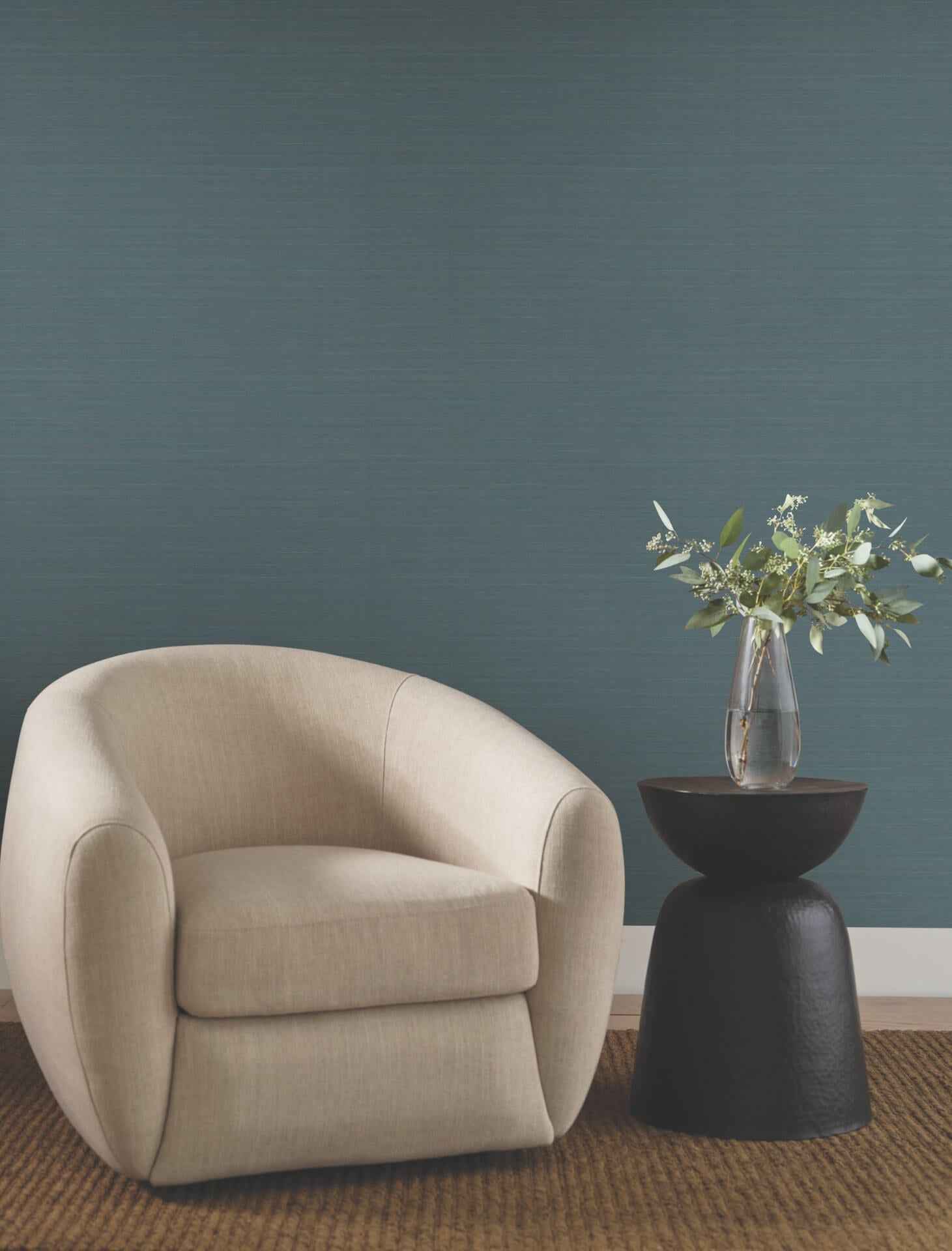 Quiet Vista Indigo Wallpaper - York Wallcoverings - NT6201N - York Wallcoverings Wallpaper