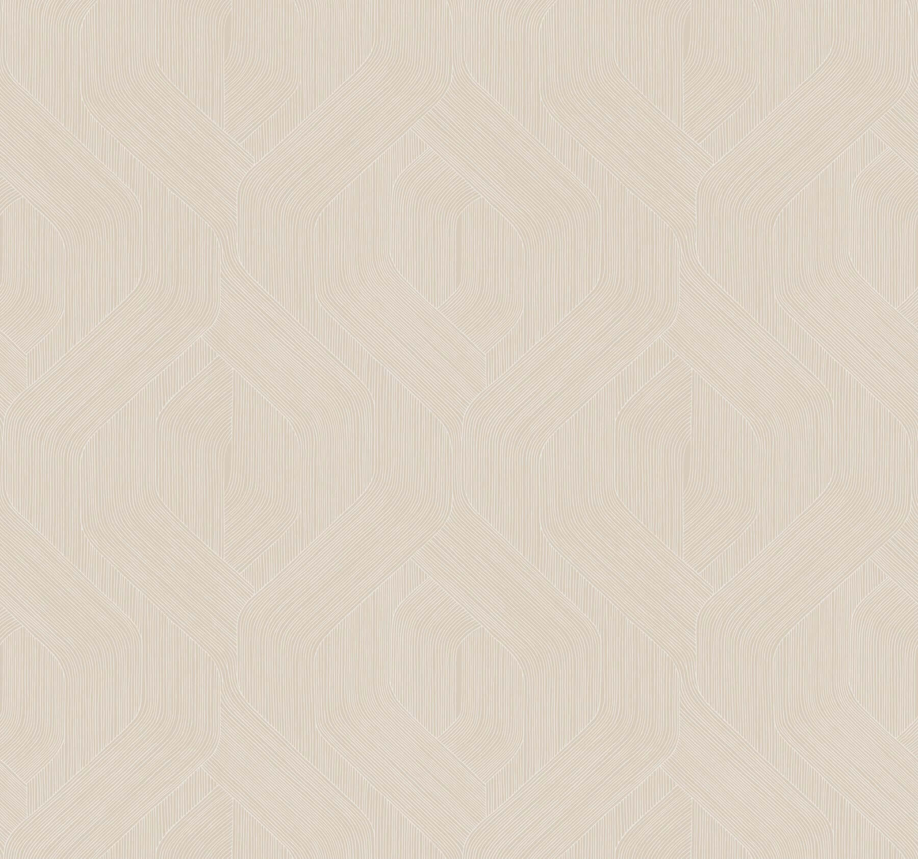 fine-line-geometric-wallpaper-beige-york-wallcoverings-nt6196 - York Wallcoverings Wallpaper