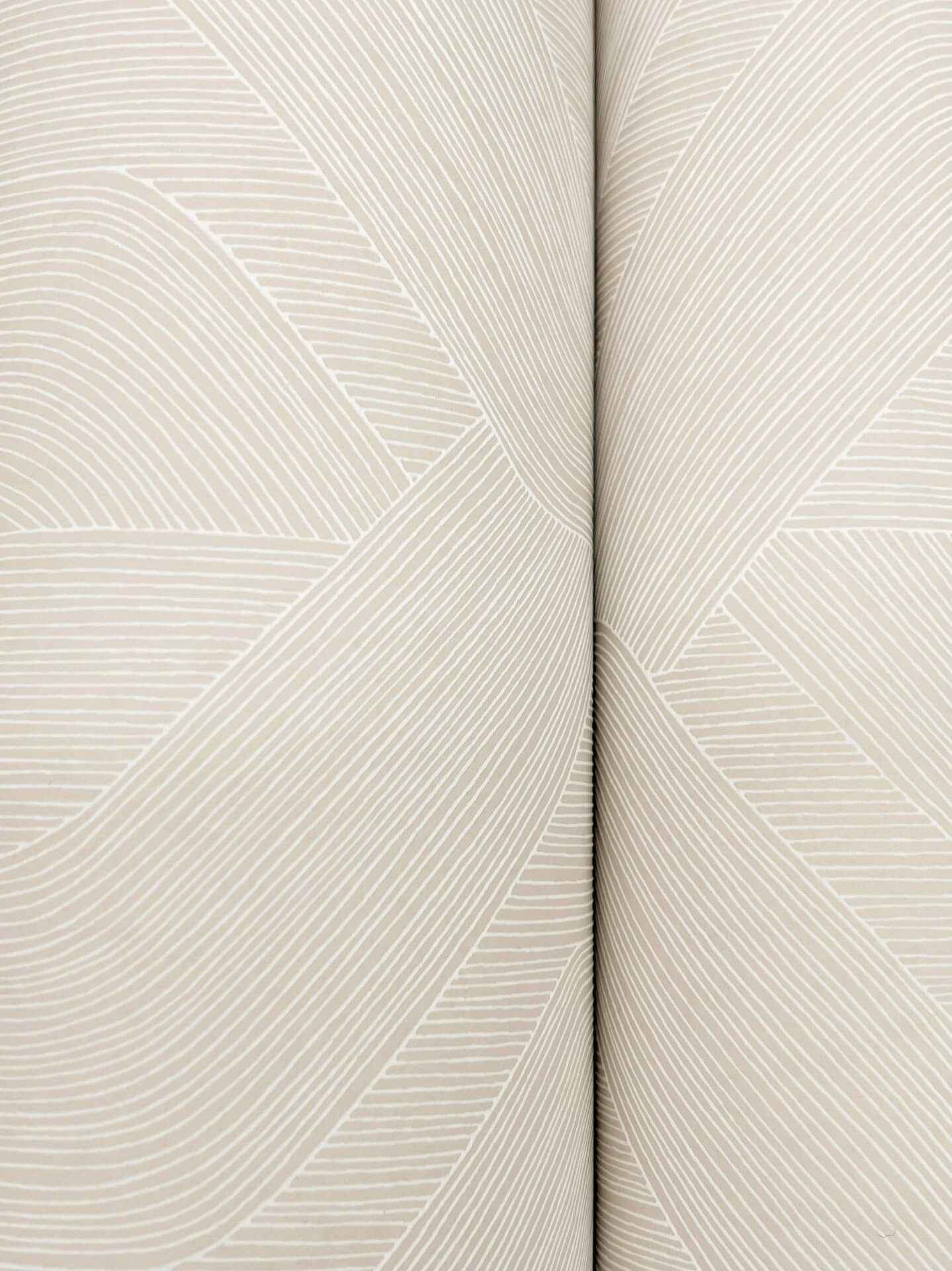 Fine Line Beige Geometric Wallpaper - York Wallcoverings - NT6196 - York Wallcoverings Wallpaper
