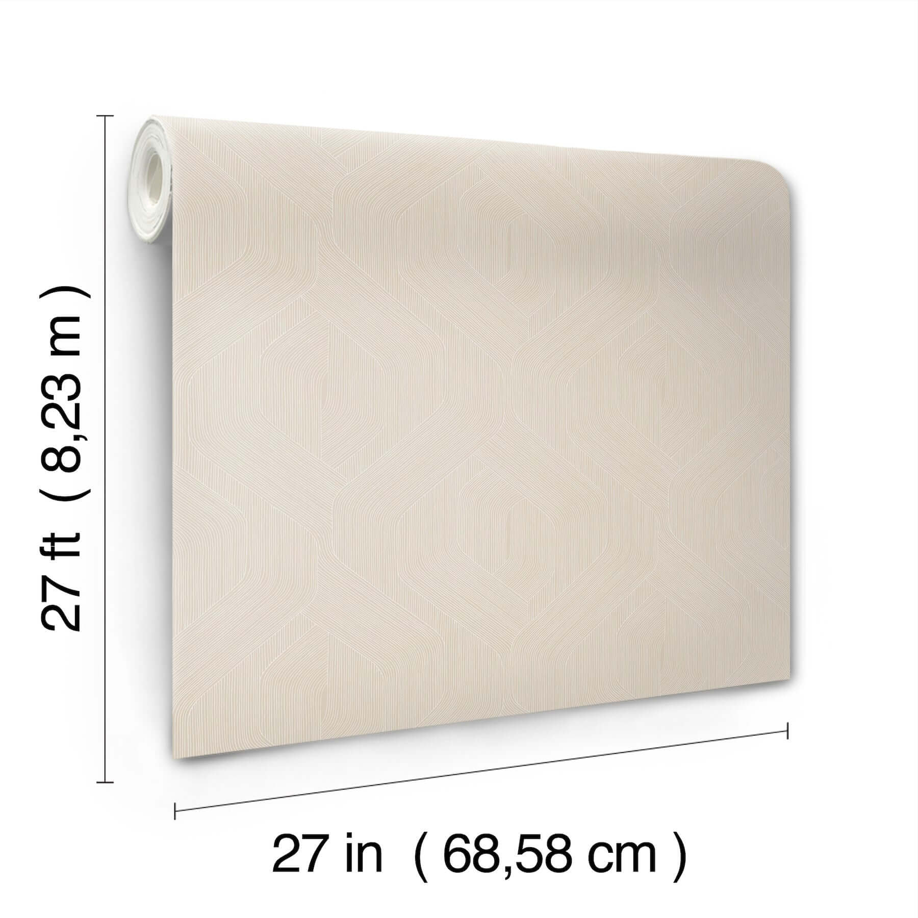 fine-line-geometric-wallpaper-beige-york-wallcoverings-nt6196 - York Wallcoverings Wallpaper