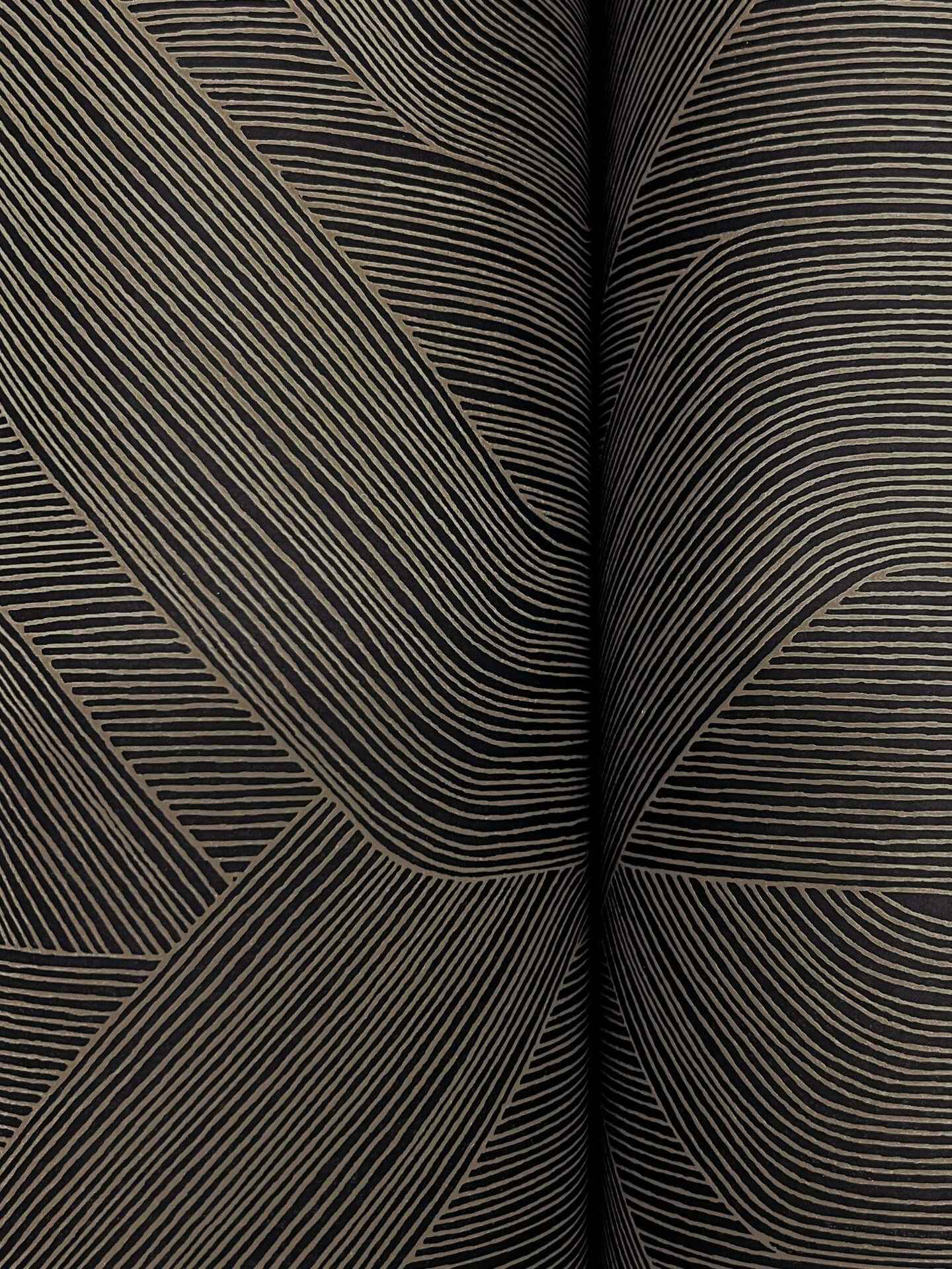 Fine Line Black Geometric Wallpaper - York Wallcoverings - NT6192 - York Wallcoverings Wallpaper