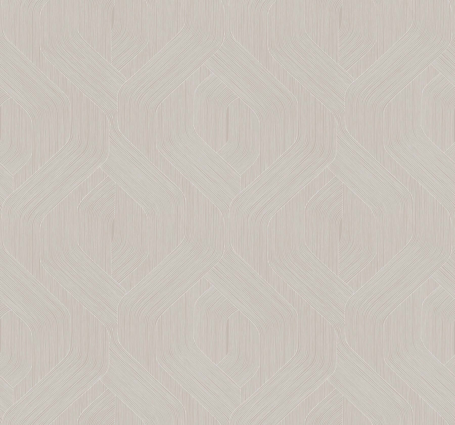fine-line-geometric-wallpaper-taupe-york-wallcoverings-nt6195 - York Wallcoverings Wallpaper