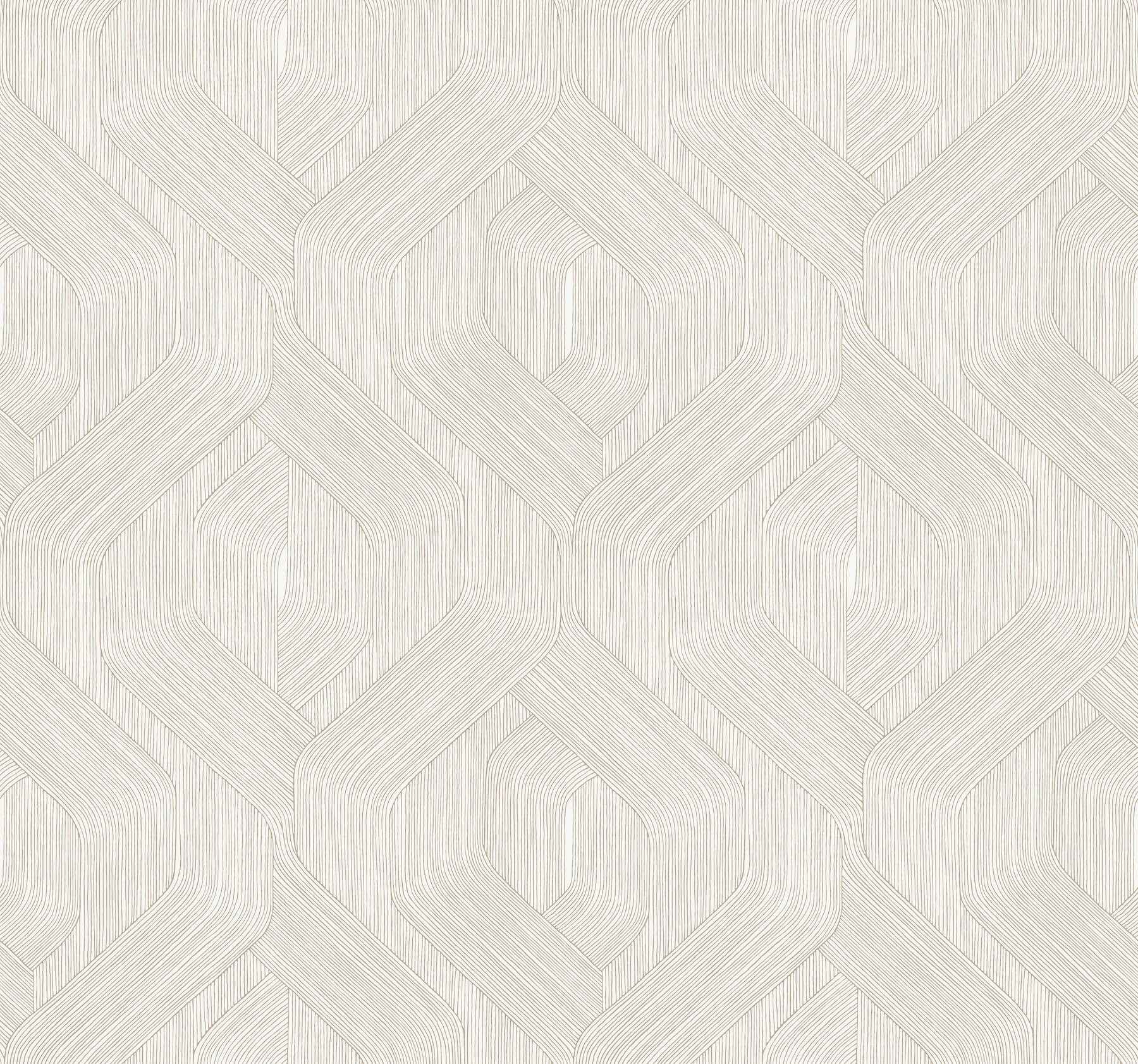 Fine Line Taupe Geometric Wallpaper - York Wallcoverings - NT6193 - York Wallcoverings Wallpaper