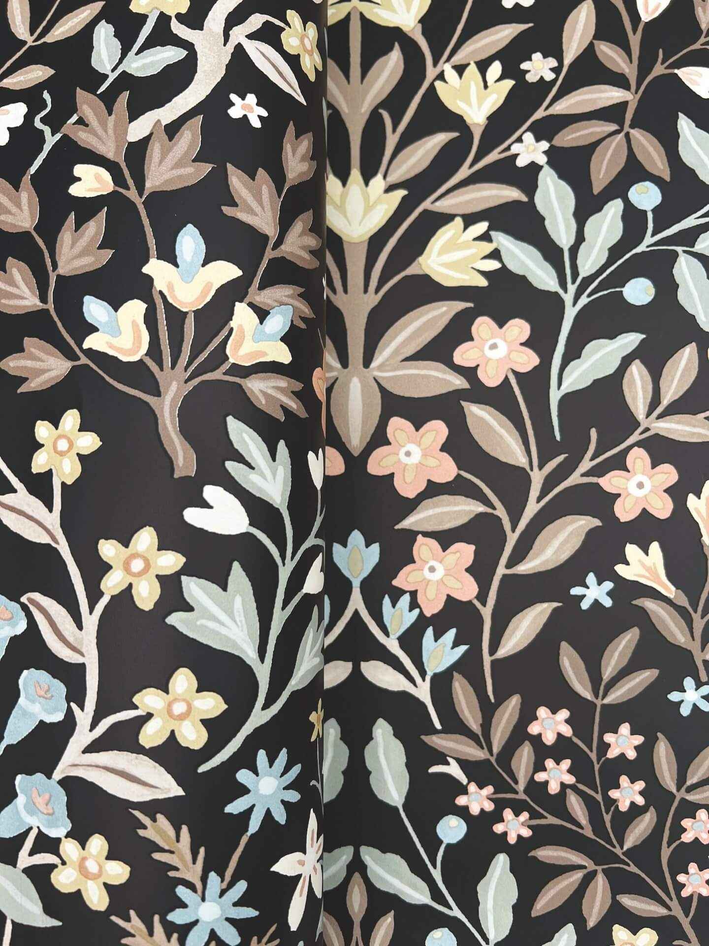 Garden Black & Neutral Terrace Wallpaper - York Wallcoverings - MF4725 - York Wallcoverings Wallpaper