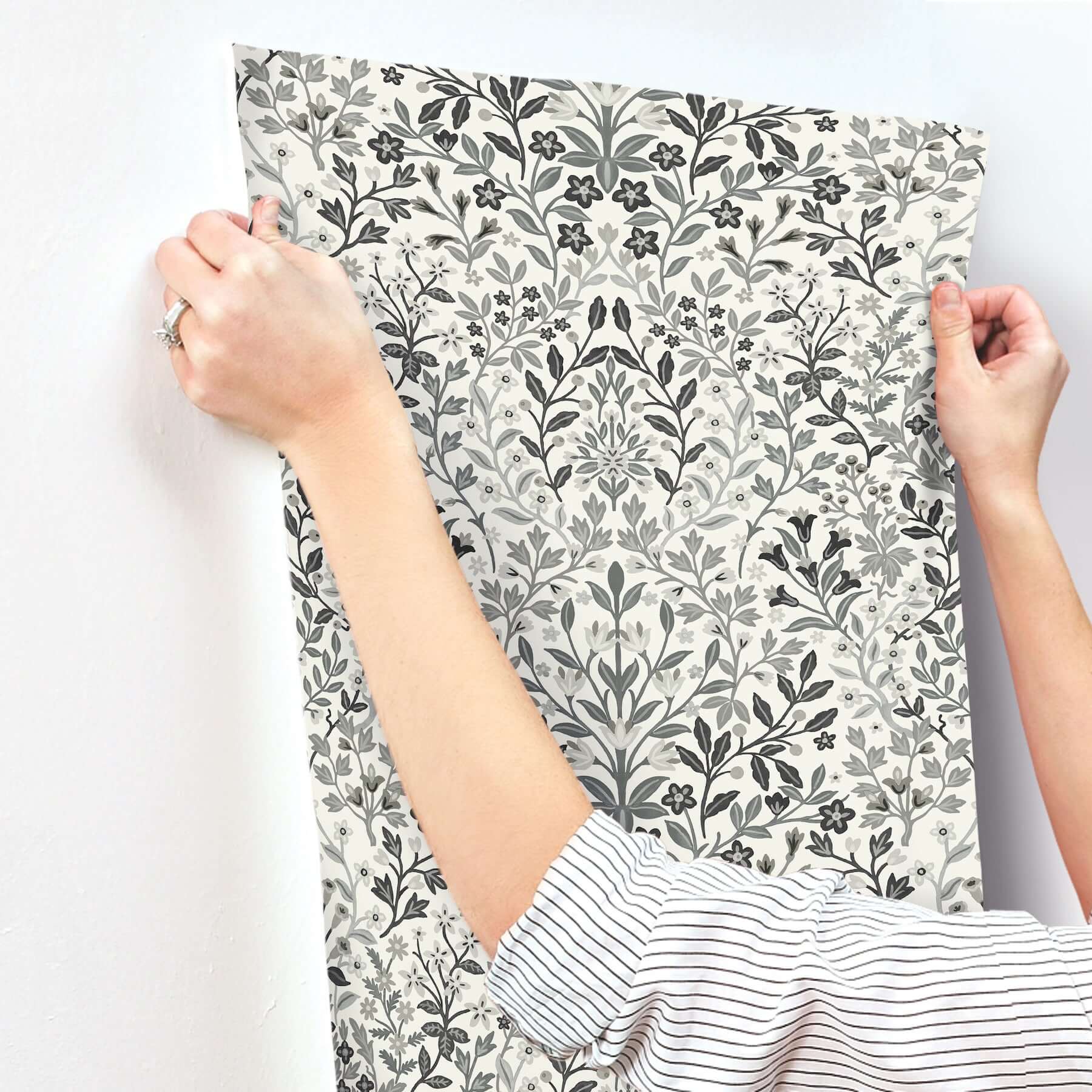 garden-white-black-terrace-wallpaper-york-wallcoverings-mf4724 - York Wallcoverings Wallpaper