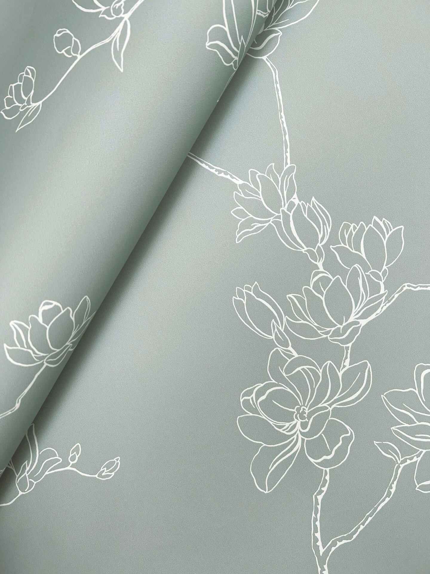 Magnolia Eucalyptus Branches Wallpaper - York Wallcoverings - MF4734 - York Wallcoverings Wallpaper