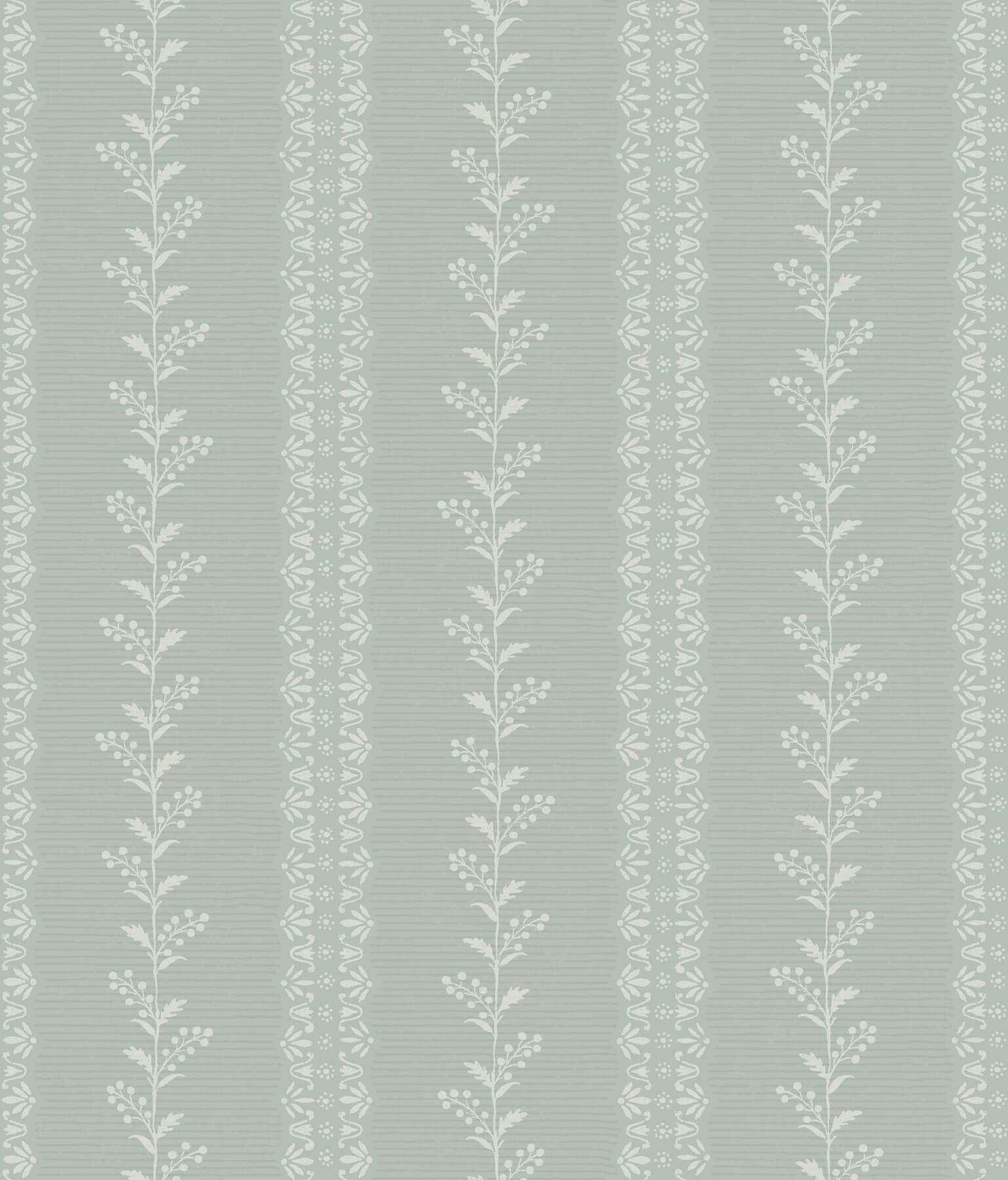 Everleigh Sage Wallpaper - York Wallcoverings - MF4762