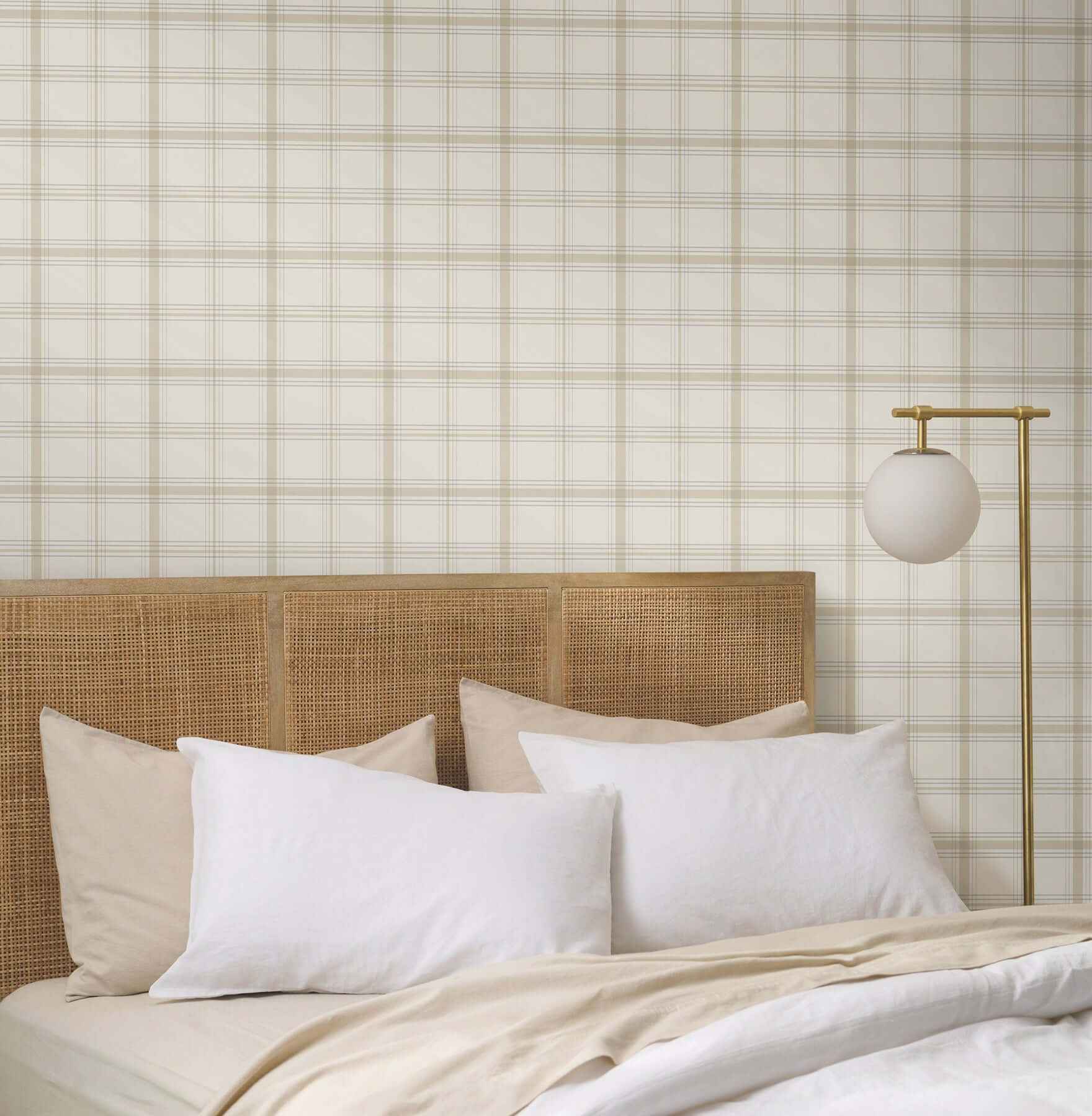 Hunter Neutral Wallpaper - York Wallcoverings - MF4793