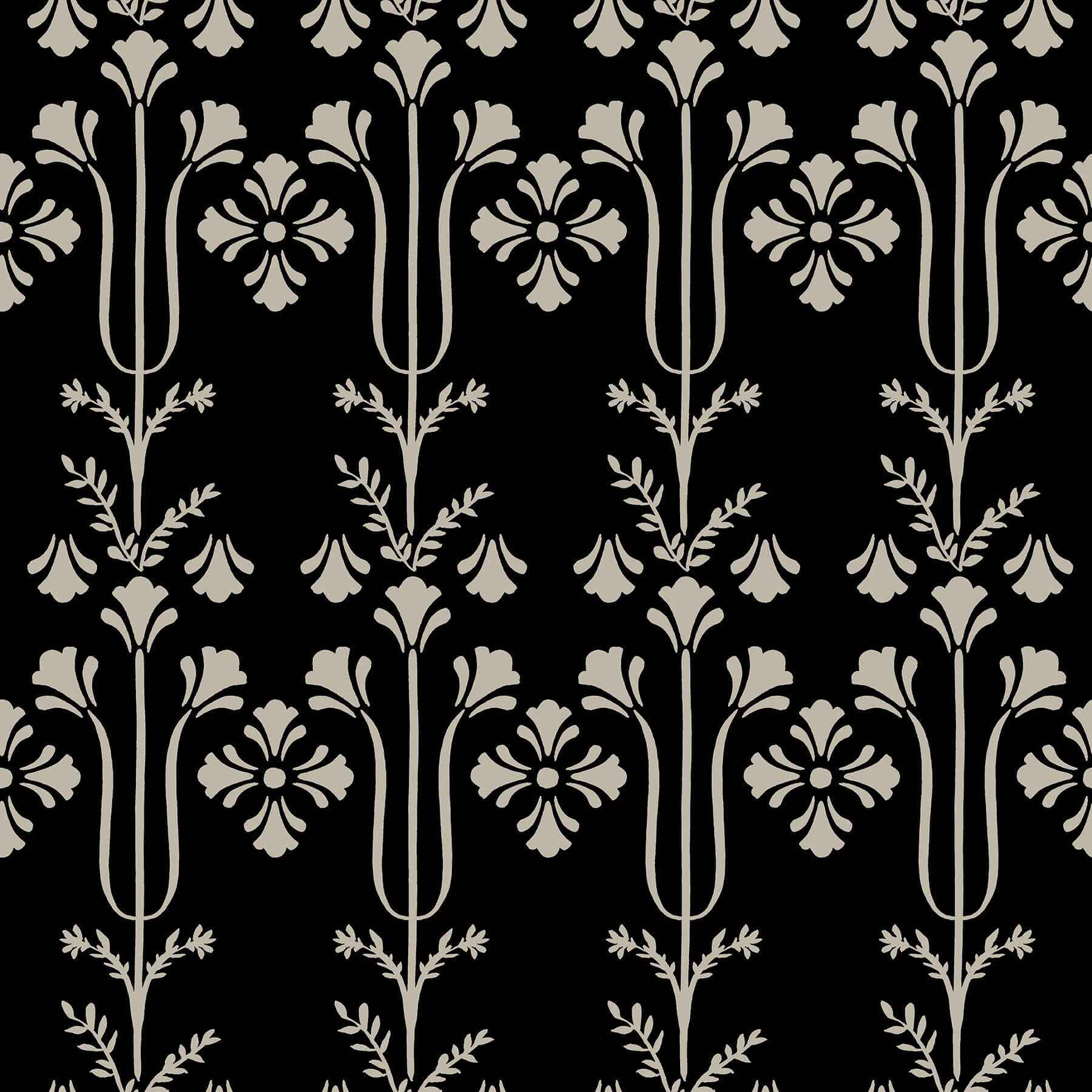 Lydia Black Wallpaper - York Wallcoverings - MF4803