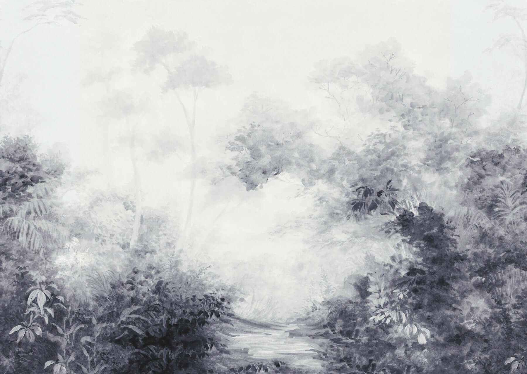 Woodland Black & White Wall Mural - York Wallcoverings - MF4808M - York Wallcoverings Wallpaper