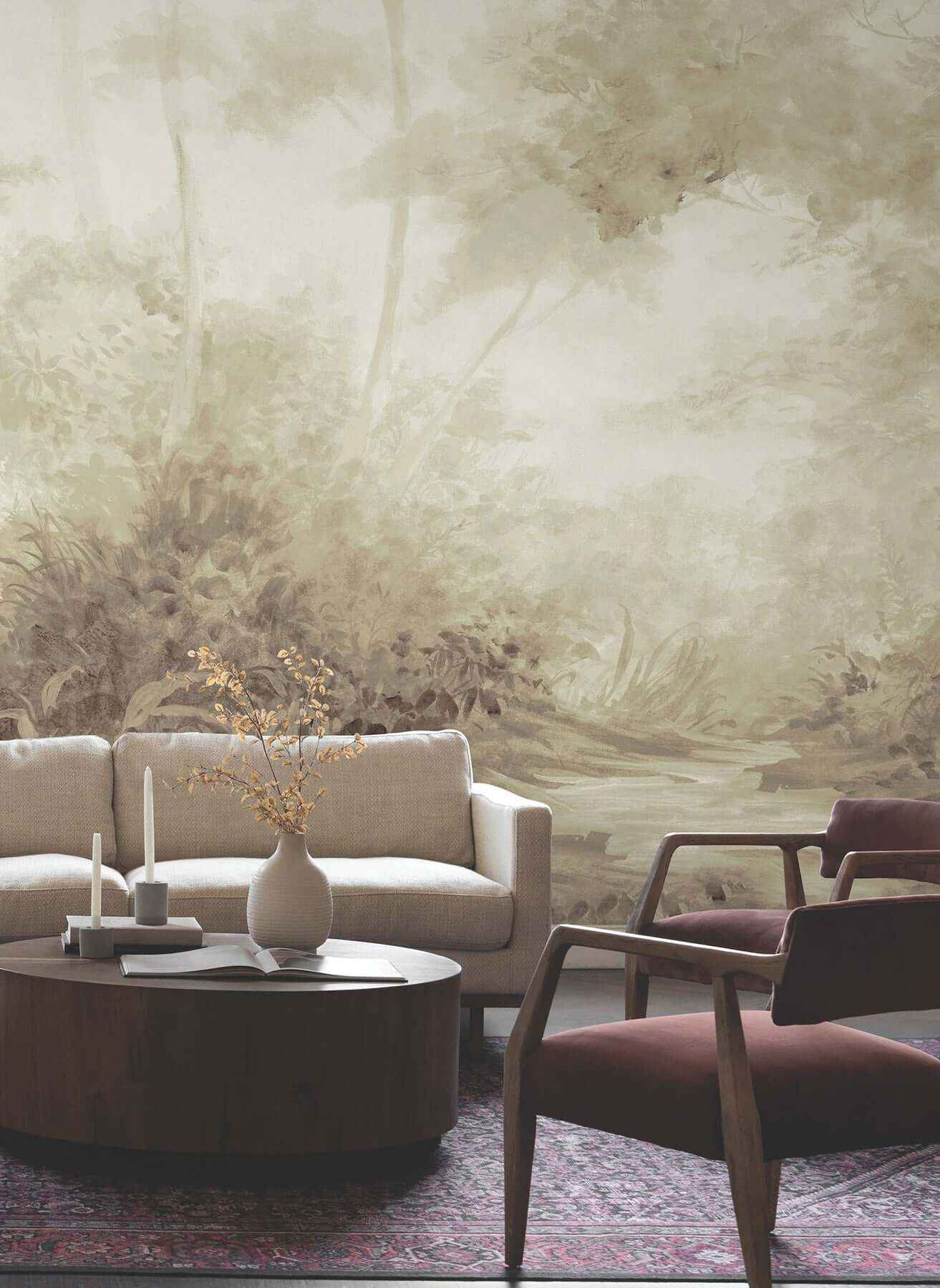 Woodlands Sepia Wall Mural - York Wallcoverings - MF4807M - York Wallcoverings Wallpaper
