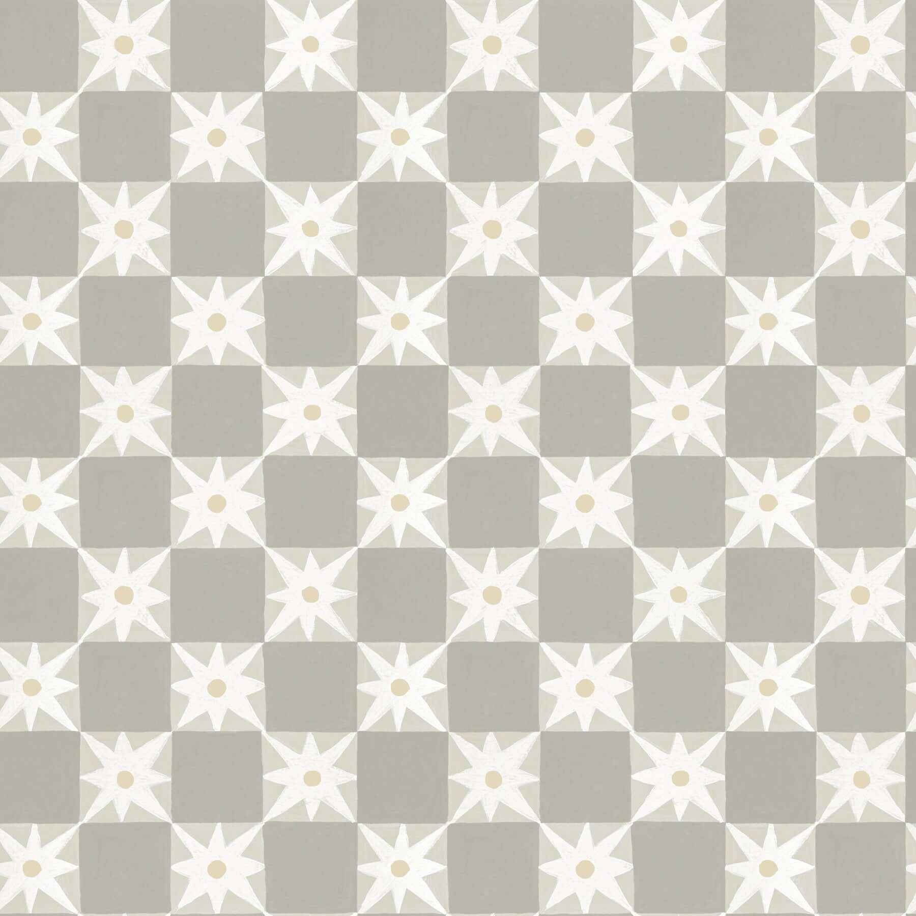Stardust Warm Grey Checkerboard Peel & Stick Wallpaper - York Wallcoverings - PSW1589RL - York Wallcoverings Wallpaper