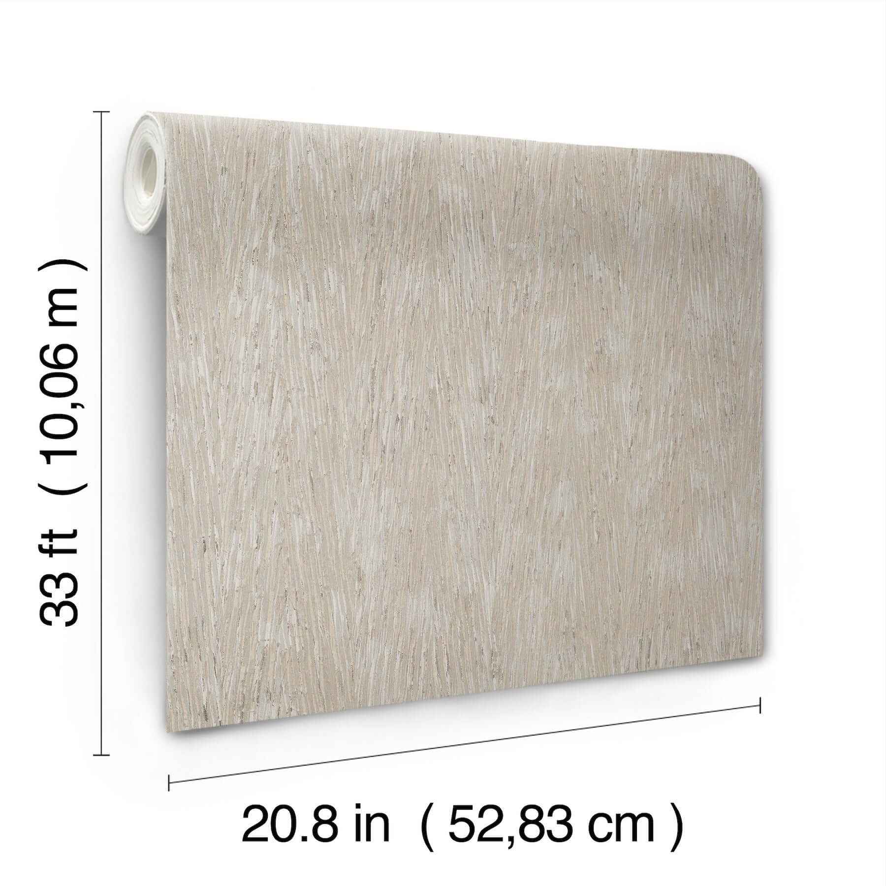 Gilded Plume Warm Grey Wallpaper - York Wallcoverings - FM1003 - York Wallcoverings Wallpaper