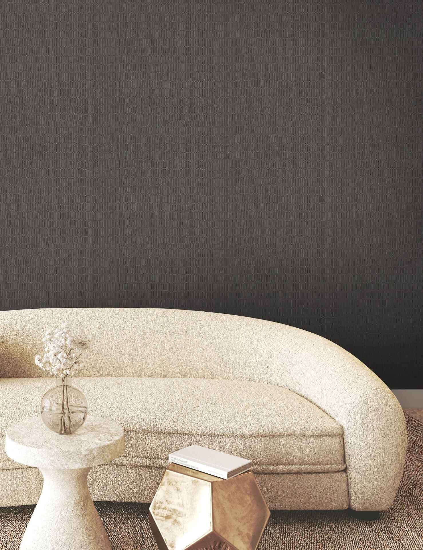 Tectonic Texture Black & Silver Wallpaper - York Wallcoverings - FM1011 - York Wallcoverings Wallpaper