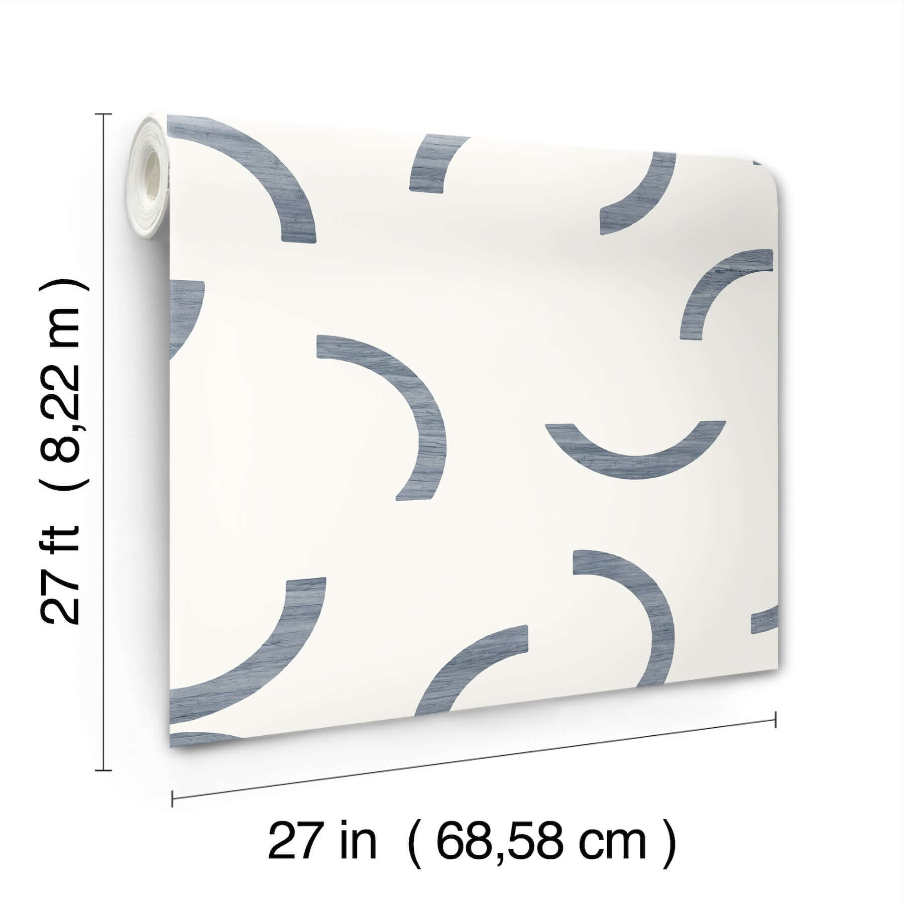 lunula-navy-wallpaper-york-wallcoverings-fm1023 - York Wallcoverings Wallpaper