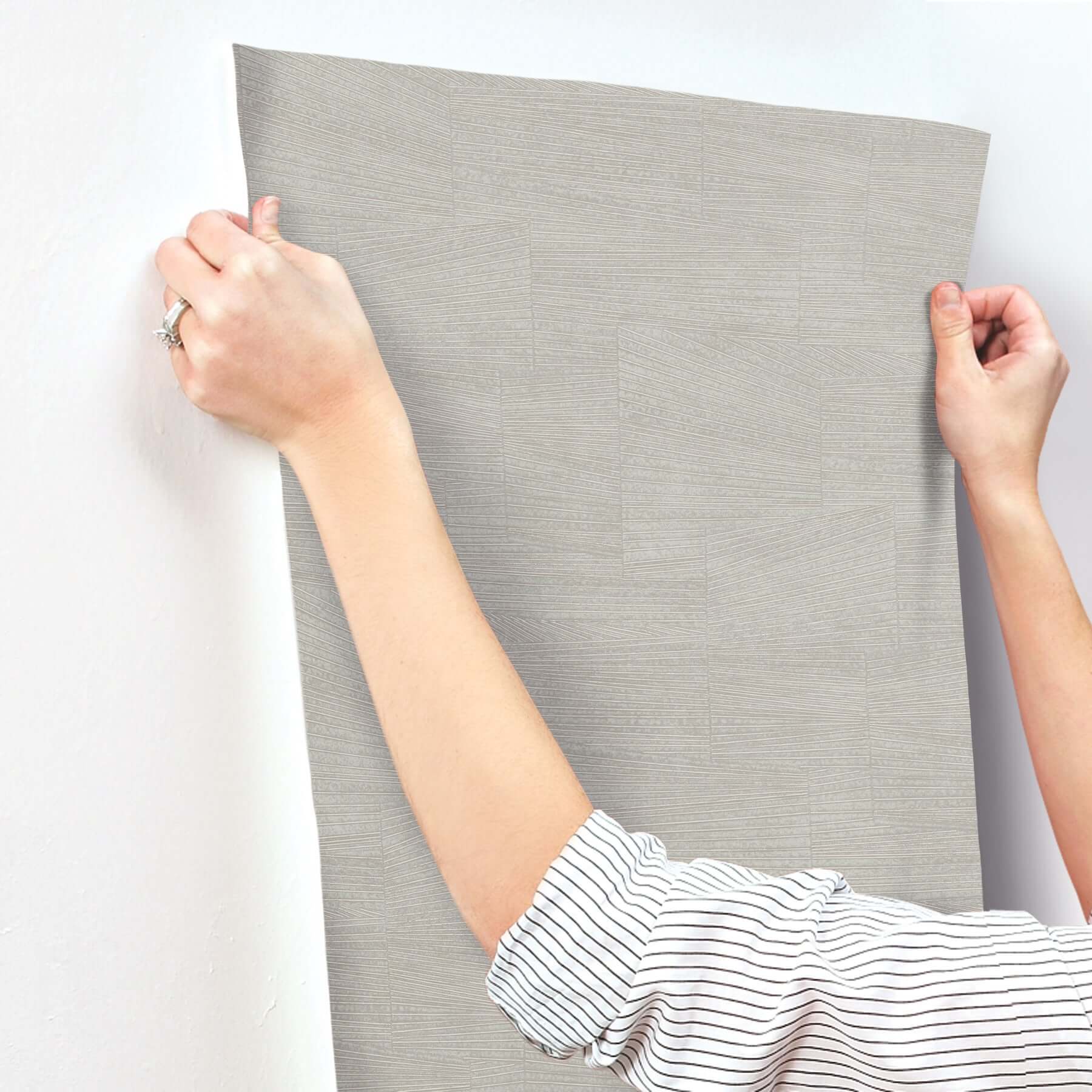 higher-ground-geo-stone-grey-wallpaper-york-wallcoverings-fm1031 - York Wallcoverings Wallpaper
