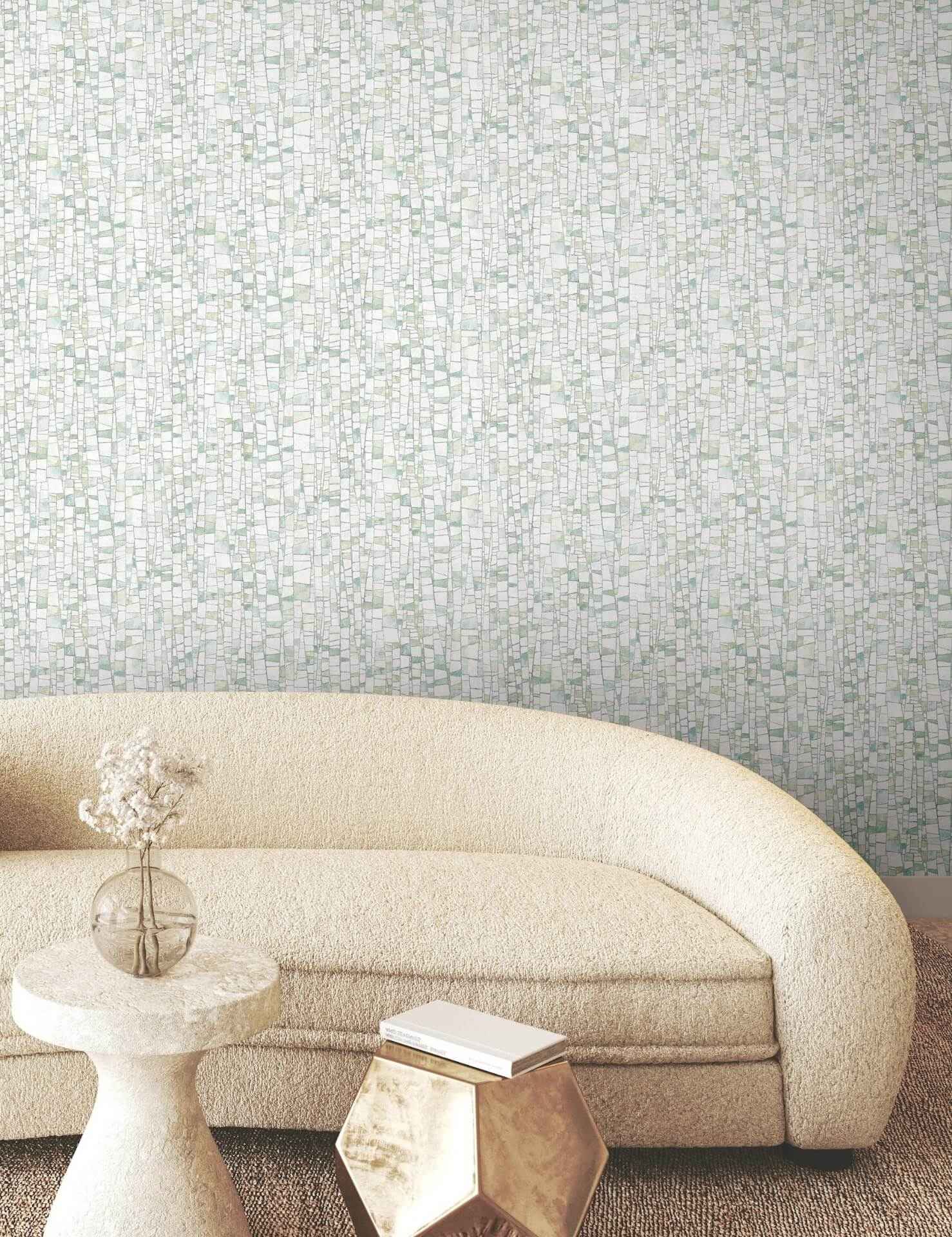 Kaleidoscopic Green Wallpaper - York Wallcoverings - FM1084 - York Wallcoverings Wallpaper