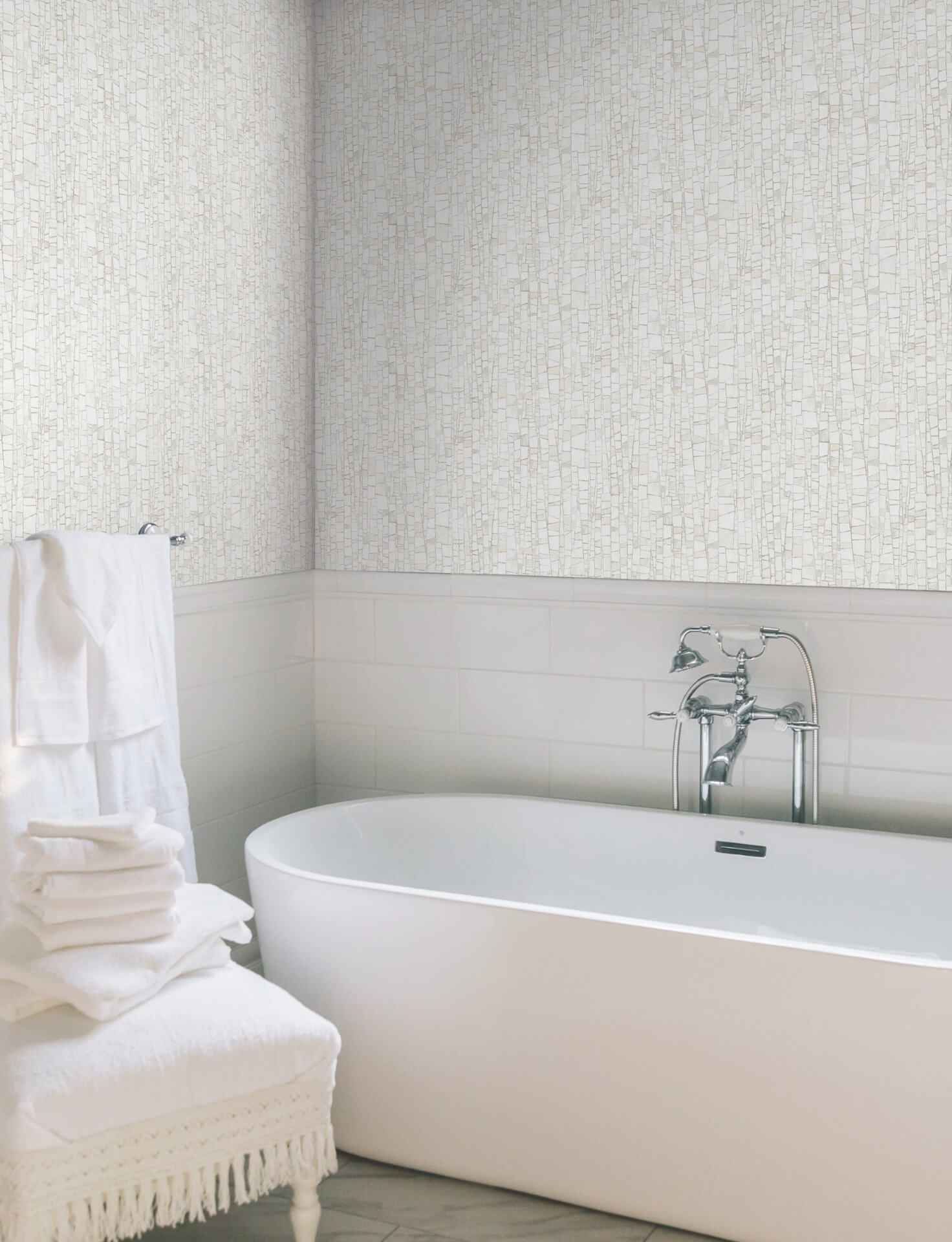 Kaleidoscopic Soft Neutral Wallpaper - York Wallcoverings - FM1083 - York Wallcoverings Wallpaper