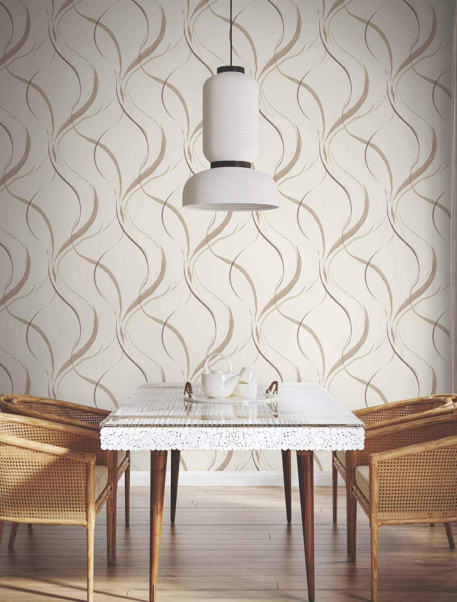 Ink Flow Baked Clay Wallpaper - York Wallcoverings - FM1091 - York Wallcoverings Wallpaper