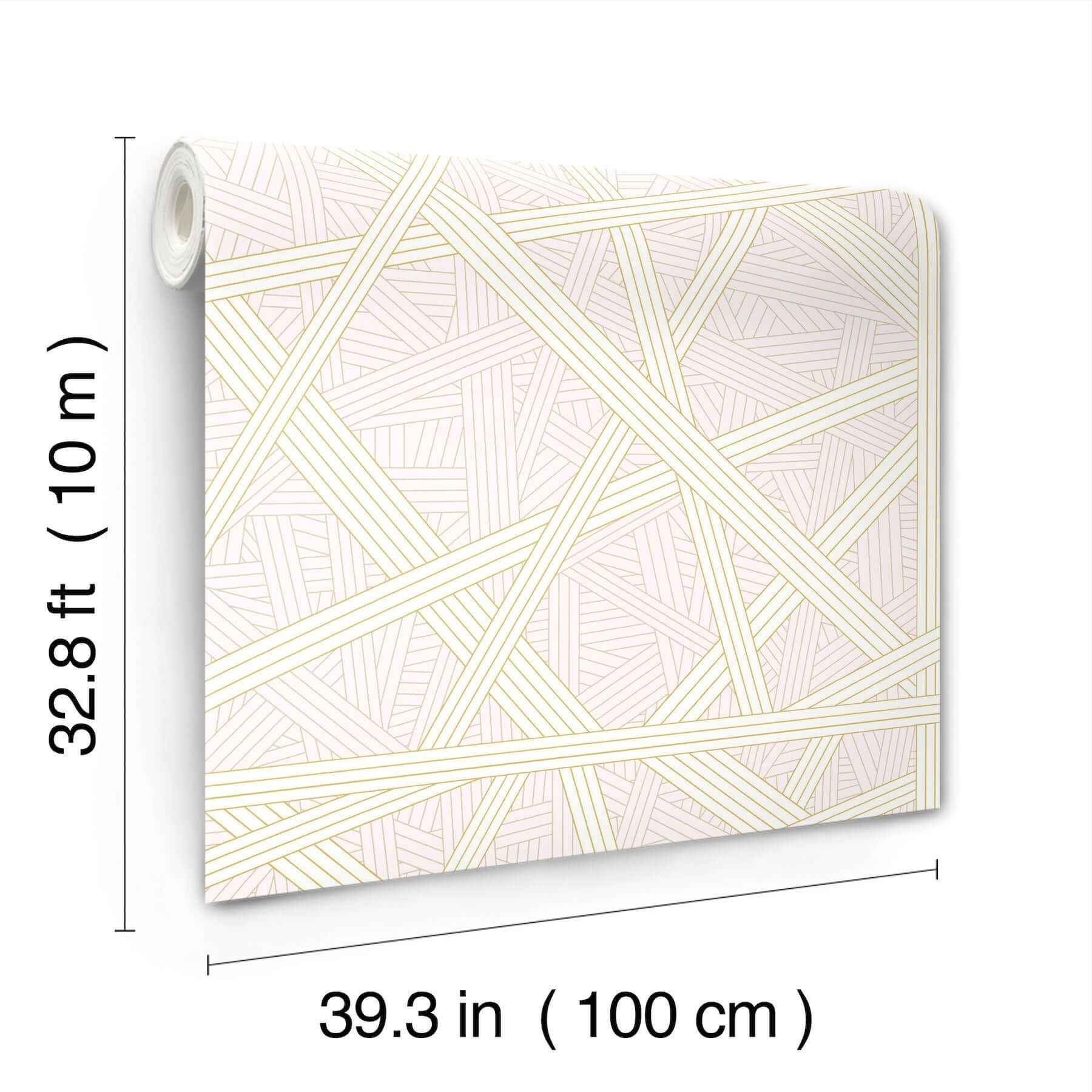 Nastri Pink Wallpaper - York Wallcoverings - MI10562 - York Wallcoverings Wallpaper
