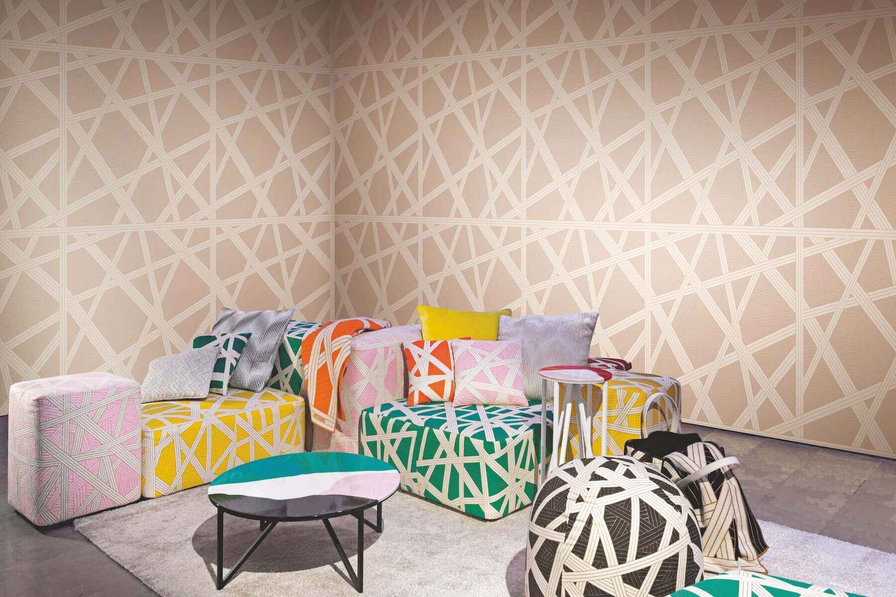 Nastri Warm Neutral Wallpaper - York Wallcoverings - MI10561 - York Wallcoverings Wallpaper