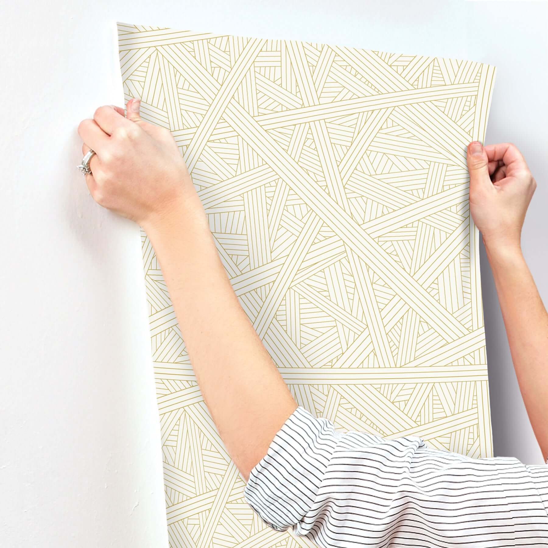 nastri-white-wallpaper-york-wallcoverings-mi10565 - York Wallcoverings Wallpaper