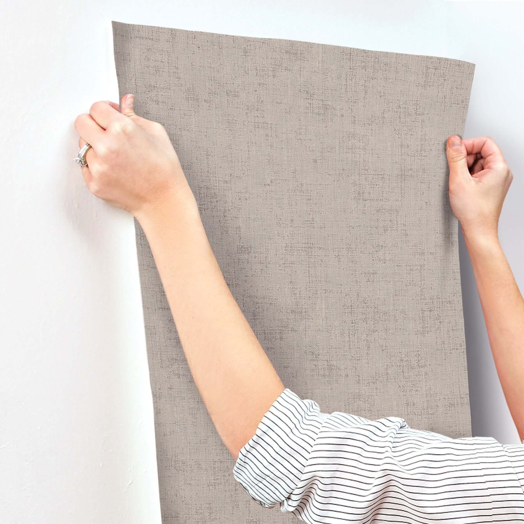 alma-grey-faux-weave-wallpaper-york-wallcoverings-si7144 - York Wallcoverings Wallpaper