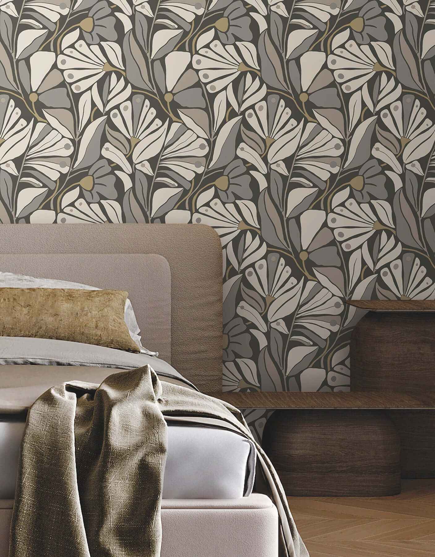 Cabana Club Onyx Wallpaper - York Wallcoverings - MT5626