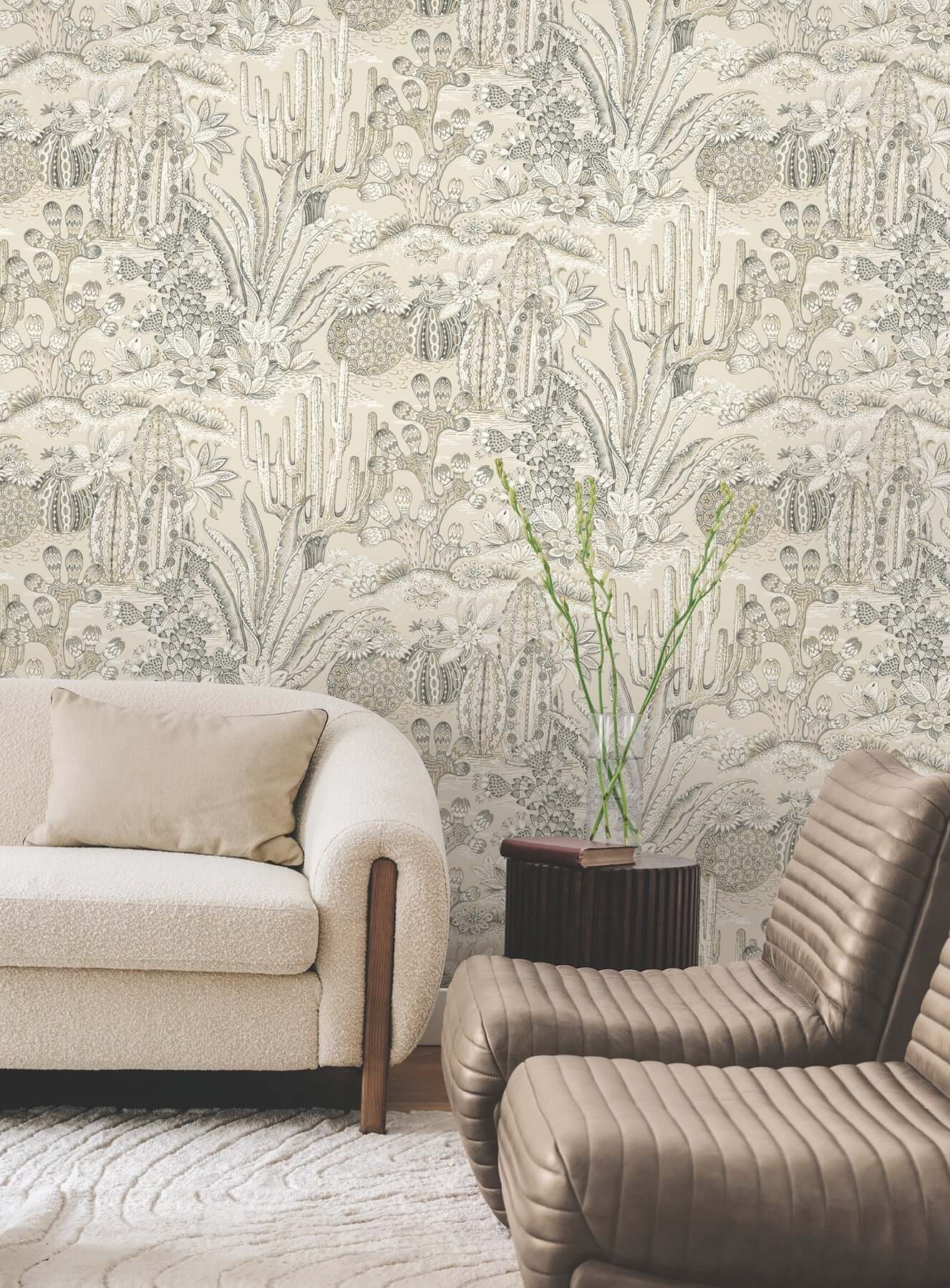 lotus-land-cacti-dune-wallpaper-york-wallcoverings-mt5633 - York Wallcoverings Wallpaper