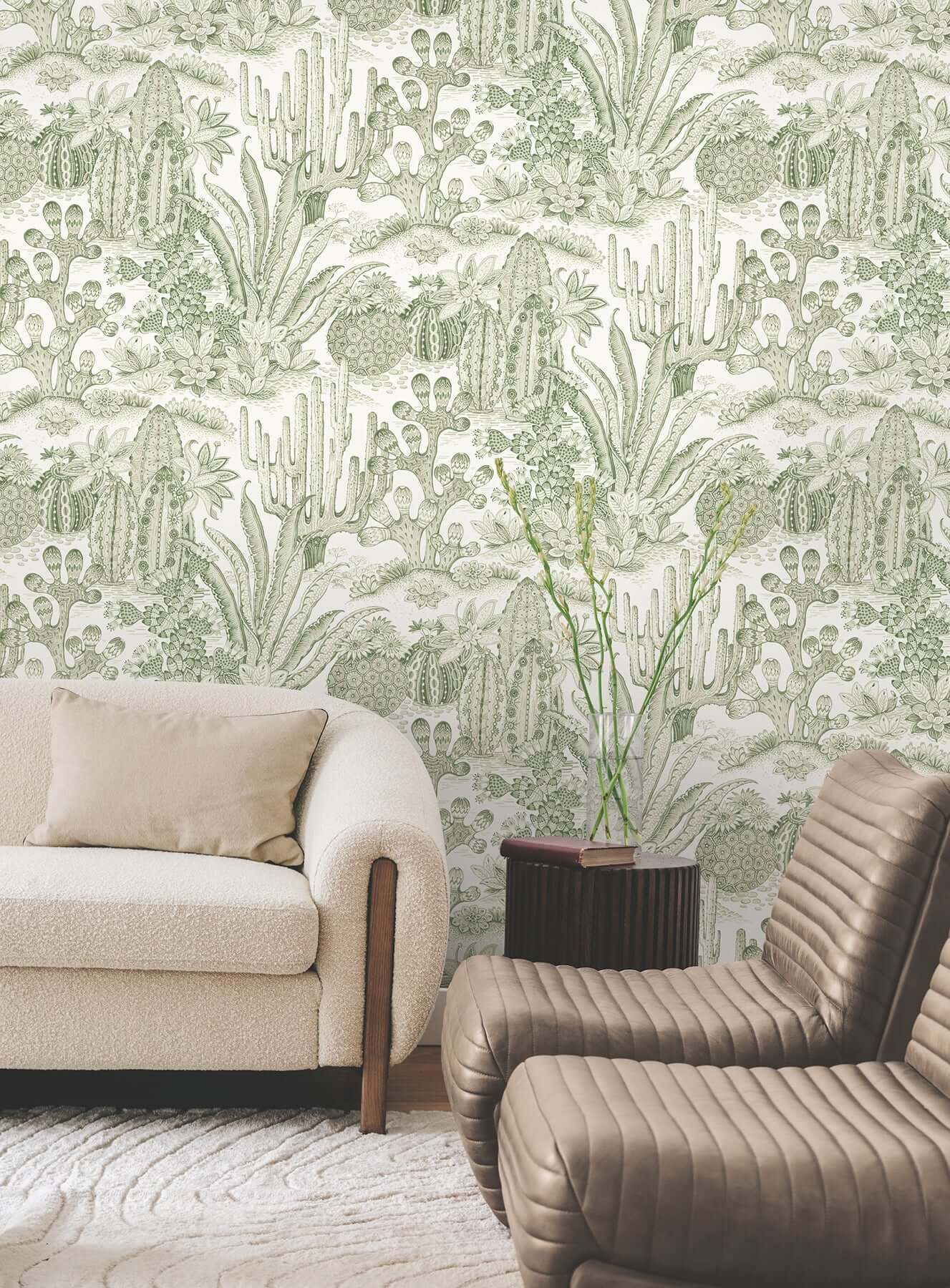 lotus-land-cacti-palm-wallpaper-york-wallcoverings-mt5631 - York Wallcoverings Wallpaper