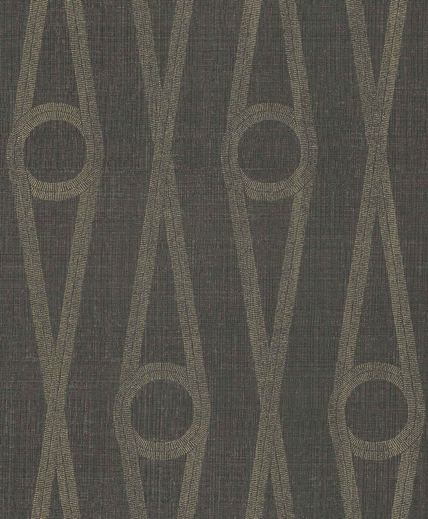 Henlein Charcoal Wallpaper - York Wallcoverings - AB3014