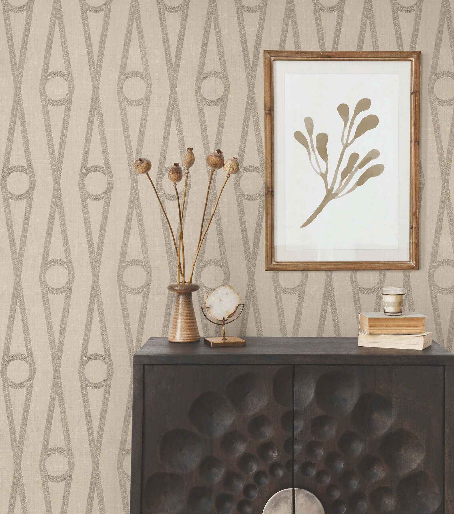 Henlein Gold Wallpaper - York Wallcoverings - AB3012 - York Wallcoverings Wallpaper