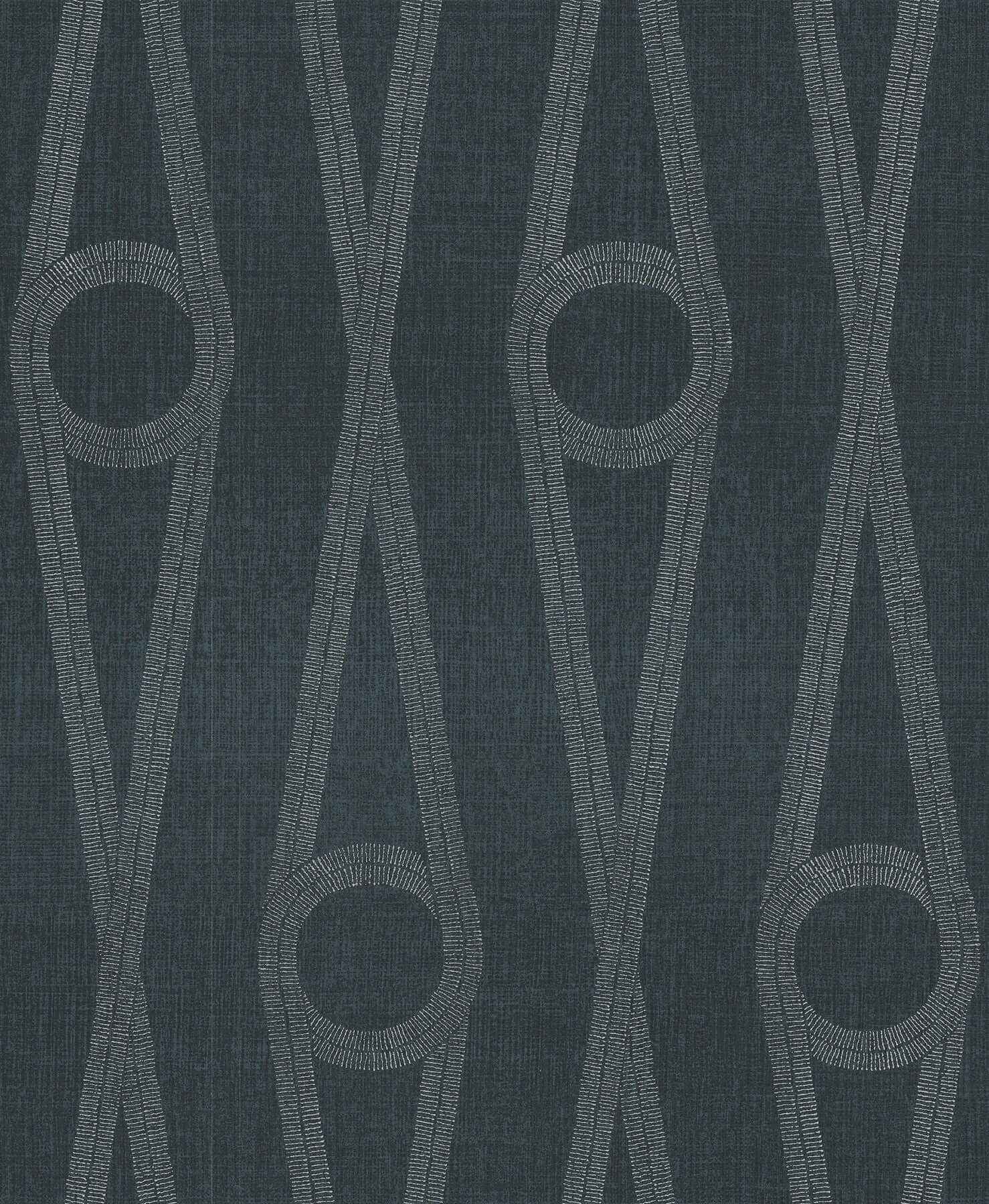 Henlein Indigo Wallpaper - York Wallcoverings - AB3015