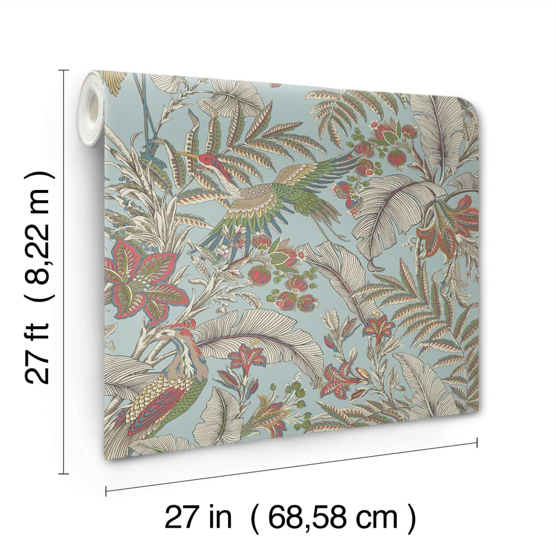 heronwood-sky-blue-wallpaper-york-wallcoverings-ab3102 - York Wallcoverings Wallpaper