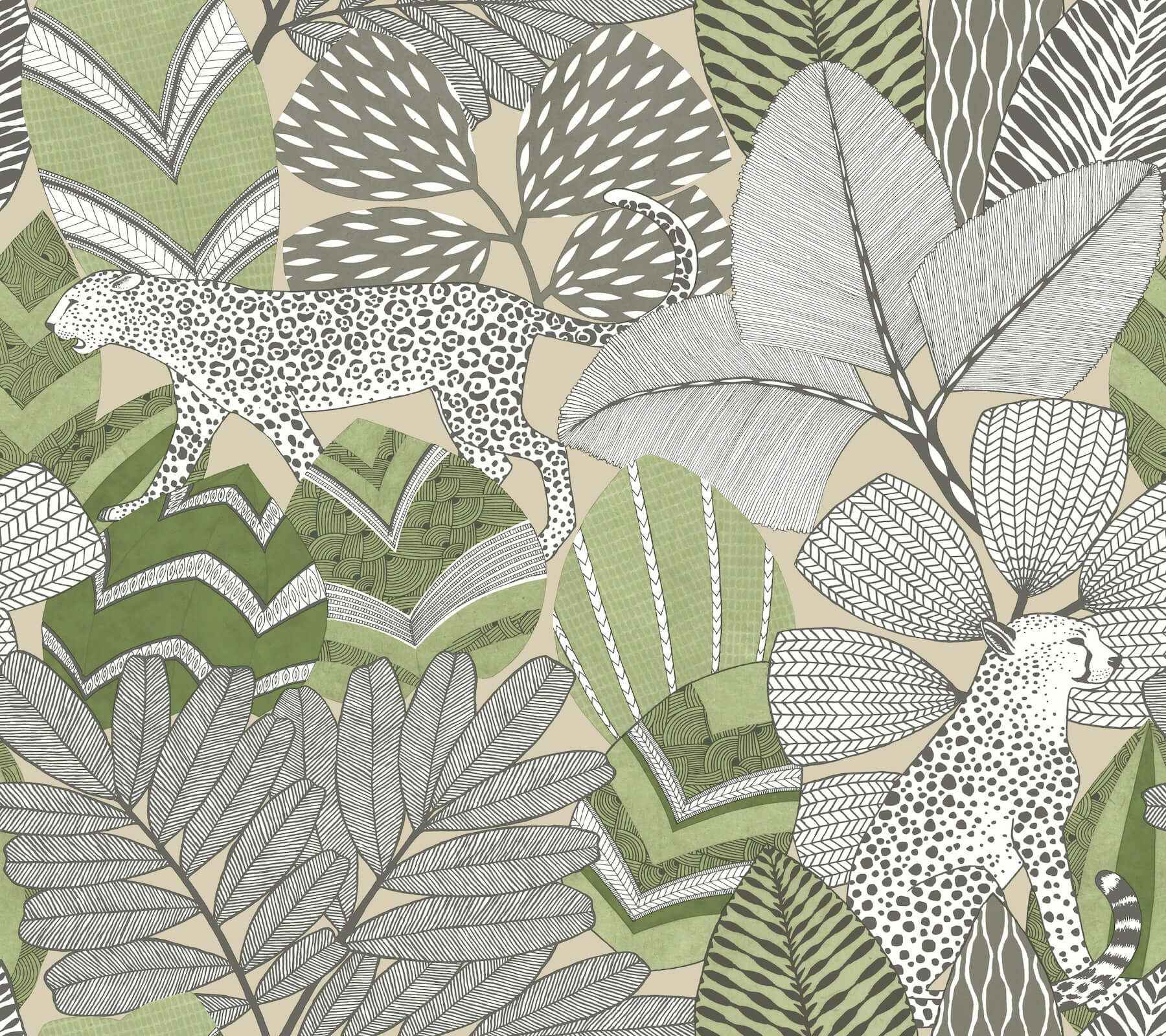 Namiri Green Wallpaper - York Wallcoverings - AB3114 - York Wallcoverings Wallpaper