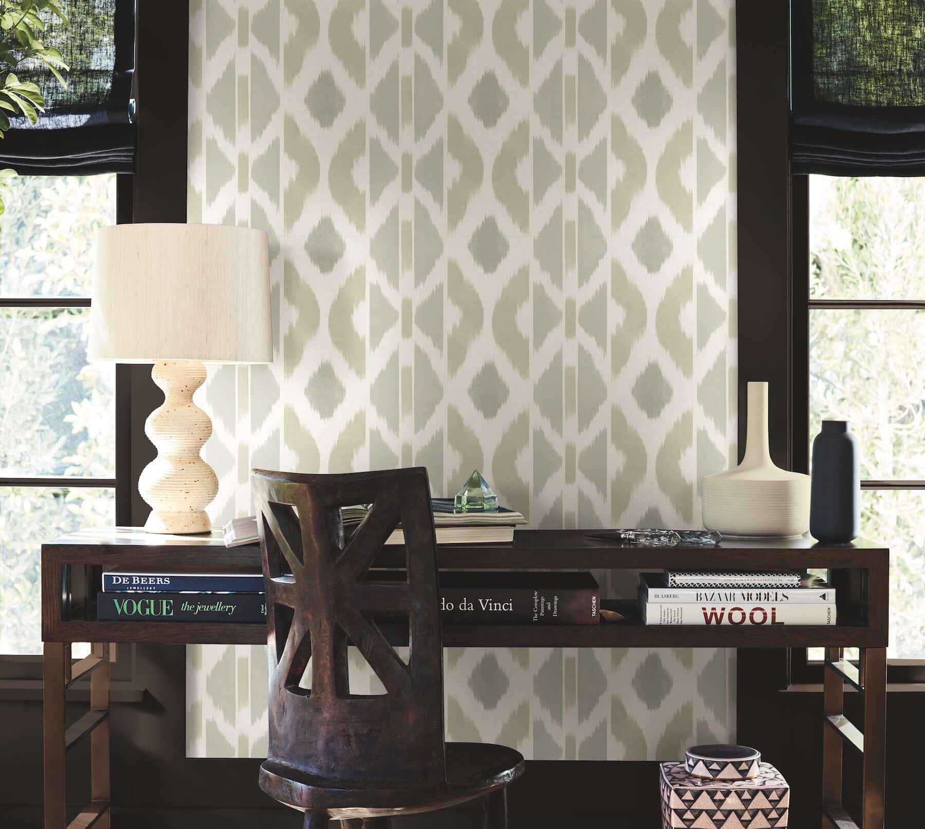 Patan Beige Wallpaper - York Wallcoverings - AB3093 - York Wallcoverings Wallpaper