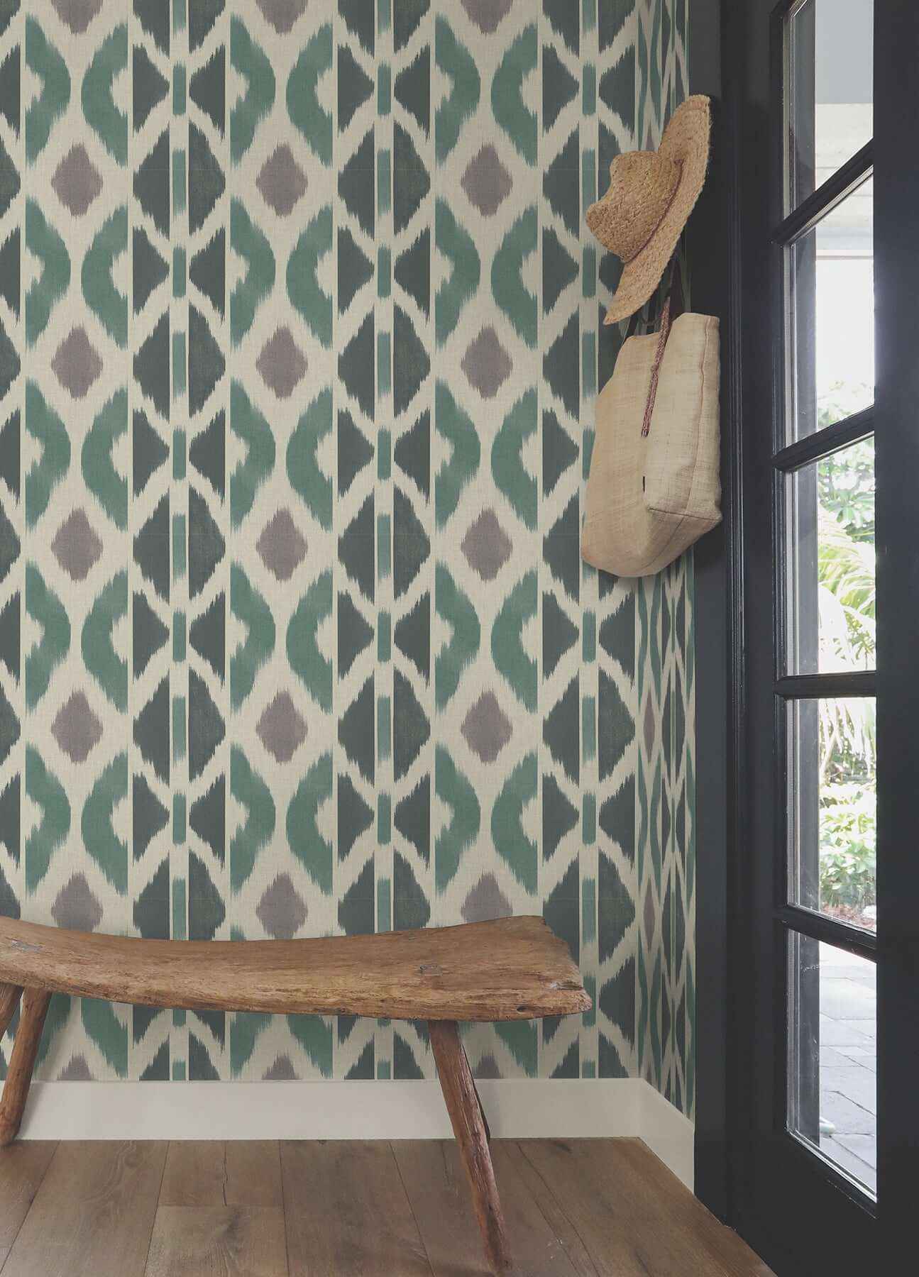 Patan Indigo Wallpaper - York Wallcoverings - AB3092