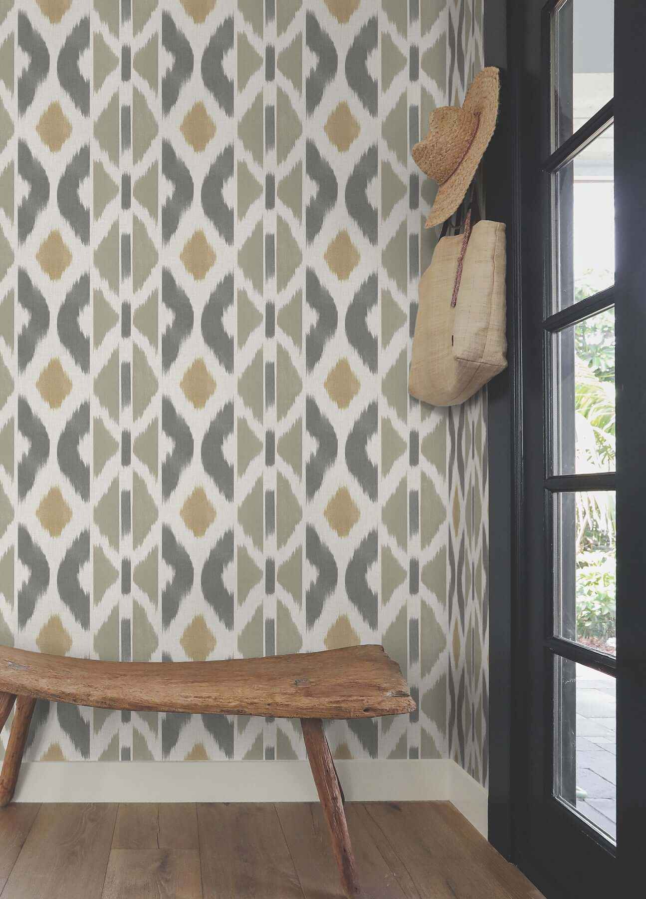 Patan Taupe Wallpaper - York Wallcoverings - AB3095 - York Wallcoverings Wallpaper