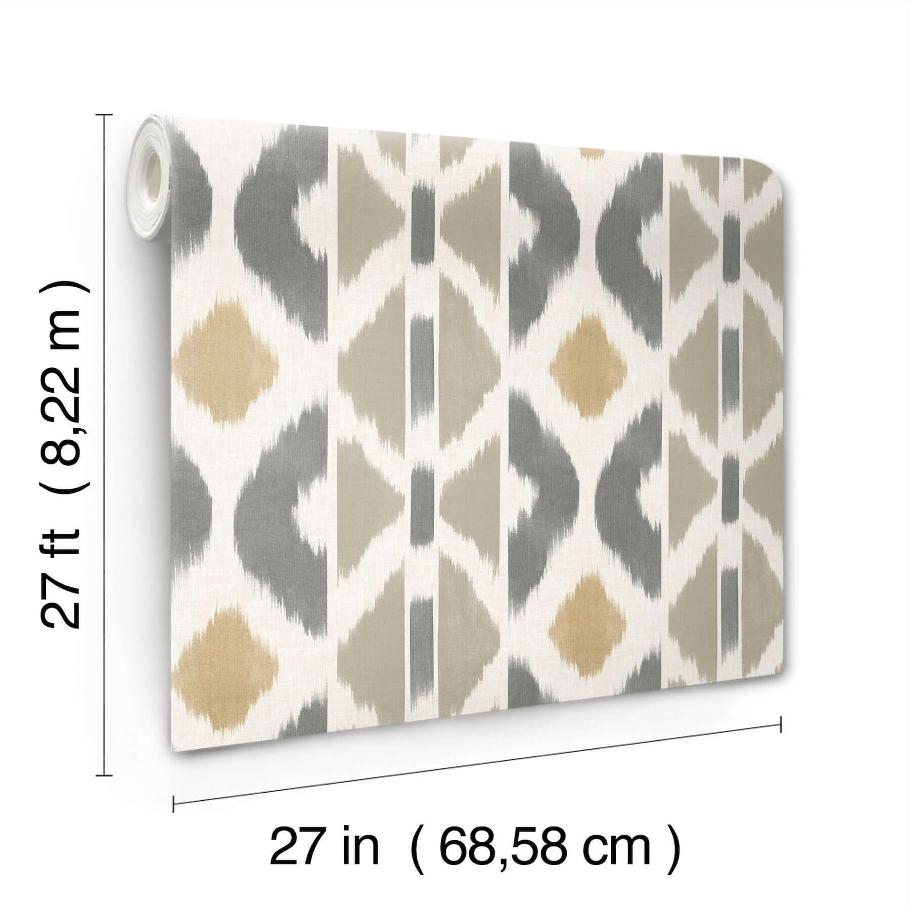 patan-taupe-wallpaper-york-wallcoverings-ab3095 - York Wallcoverings Wallpaper