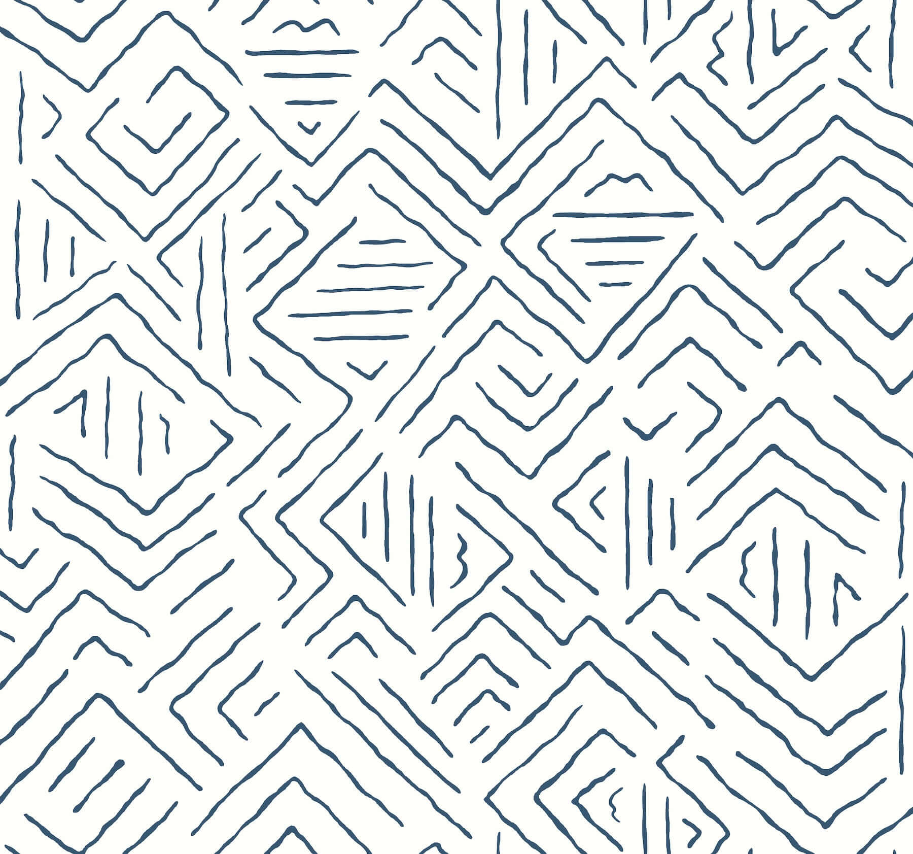 sirih-navy-wallpaper-york-wallcoverings-ab3083 - York Wallcoverings Wallpaper