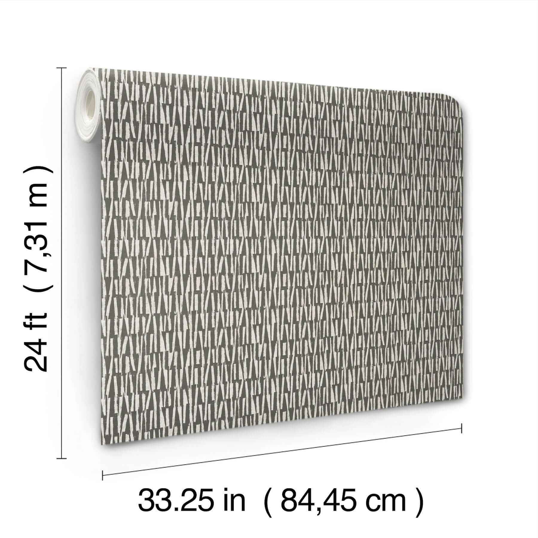 Thatched Black Wallpaper - York Wallcoverings - AB3042 - York Wallcoverings Wallpaper